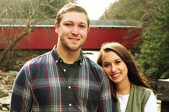 Henne Engagement Ring Couple Dan & Jami Celebrate Their Engagement at Her Grandparents' Home