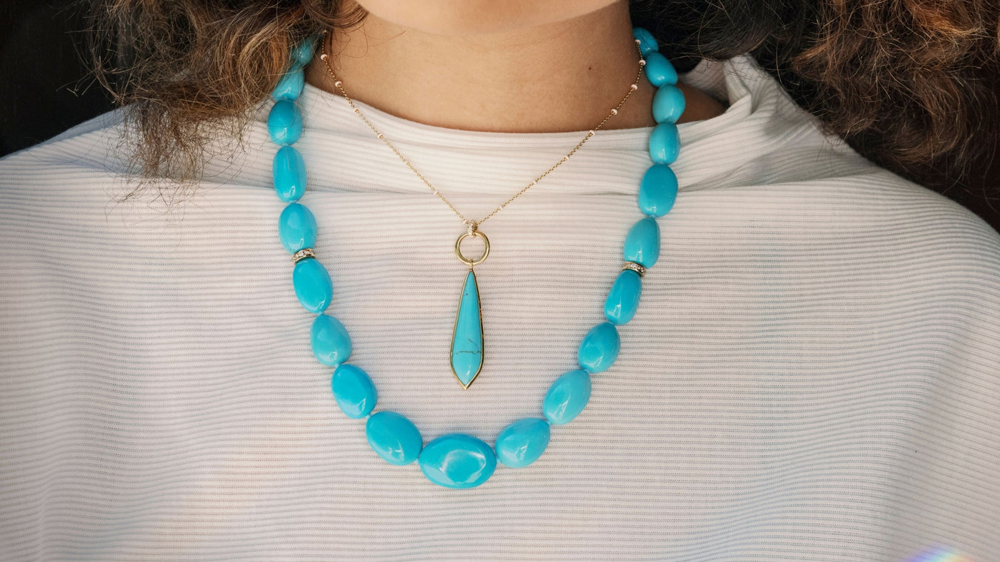 Exclusively by Nina Henne Jewelers turquoise pendant