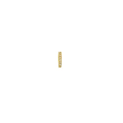 Henne Jewelers 14K yellow gold small diamond paperclip link push clasp containing diamonds