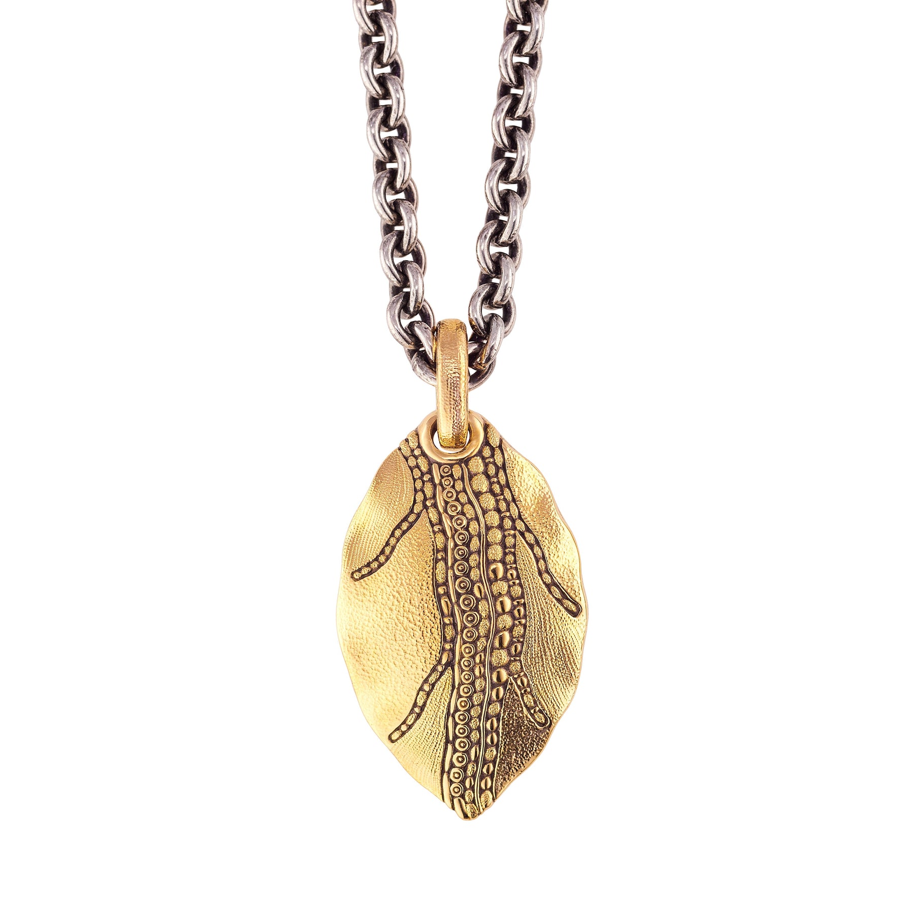 ALEX SEPKUS 18K YELLOW GOLD LEAF NECKLACE