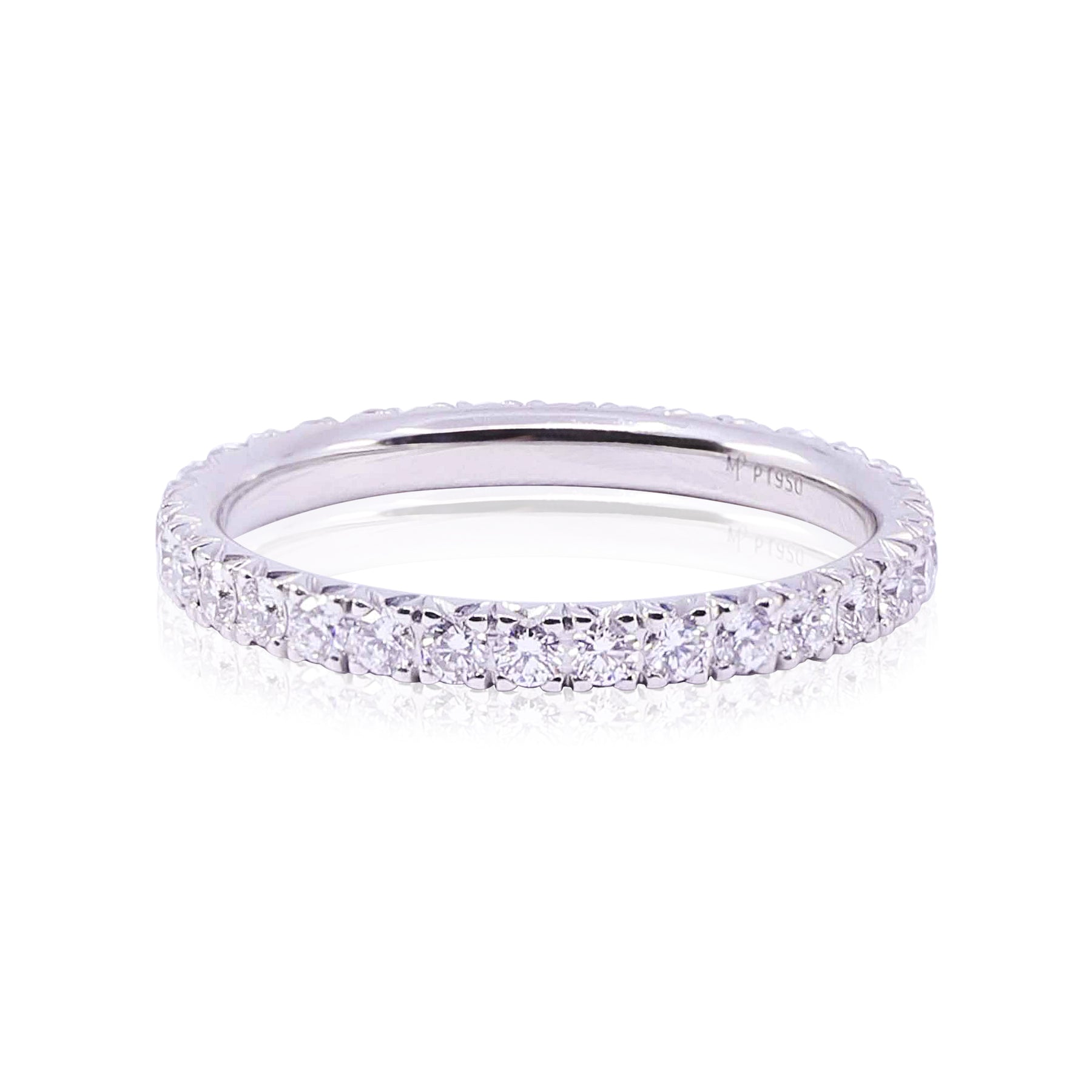 PLATINUM DIAMOND ETERNITY BAND - 0.65CTW