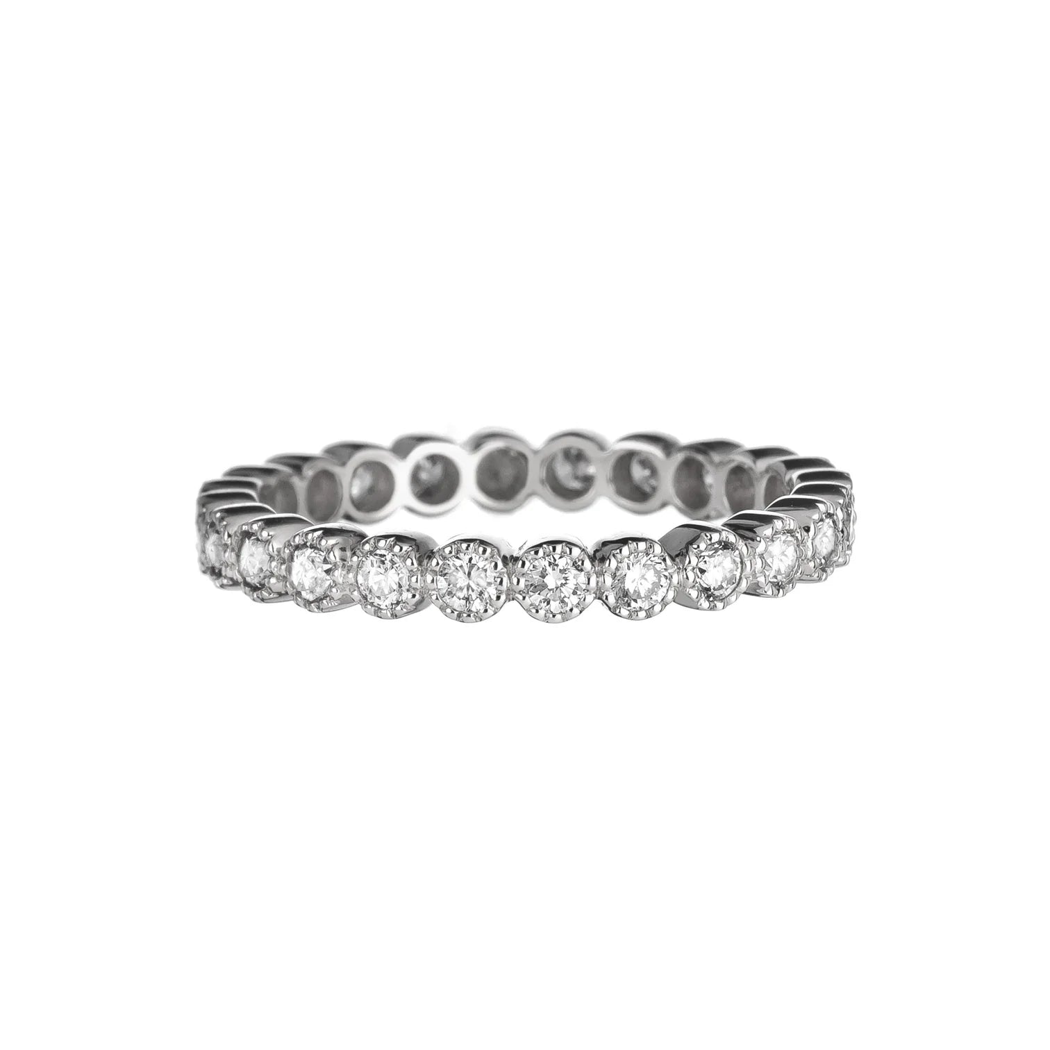 SETHI COUTURE 18K WHITE GOLD DIAMOND BEZEL BAND