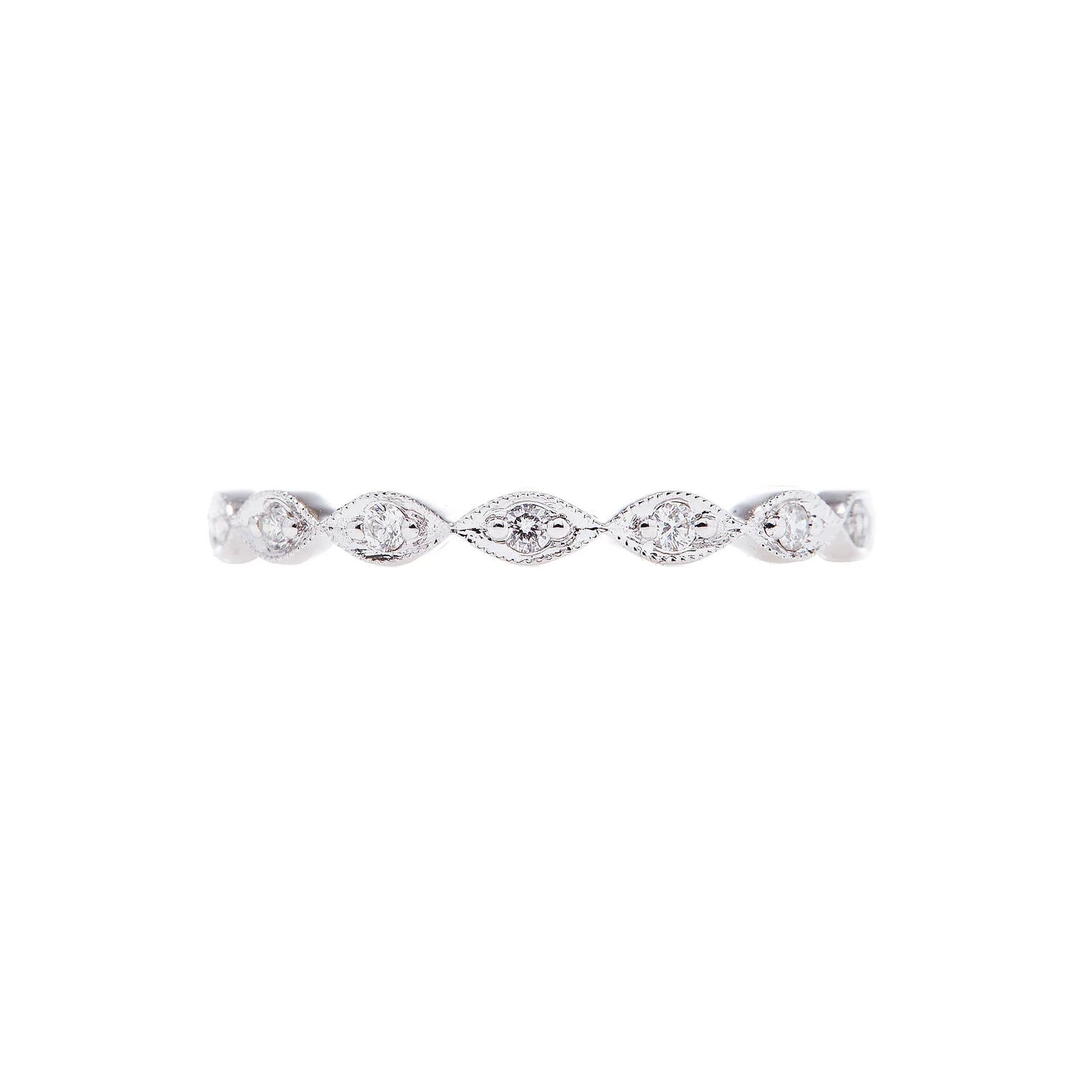 SETHI COUTURE 18K WHITE GOLD ELEANOR DIAMOND MARQUISE BAND