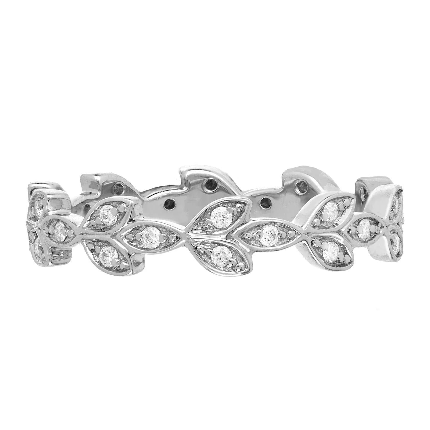 SETHI COUTURE 18K WHITE GOLD LILAH LEAF DIAMOND BAND