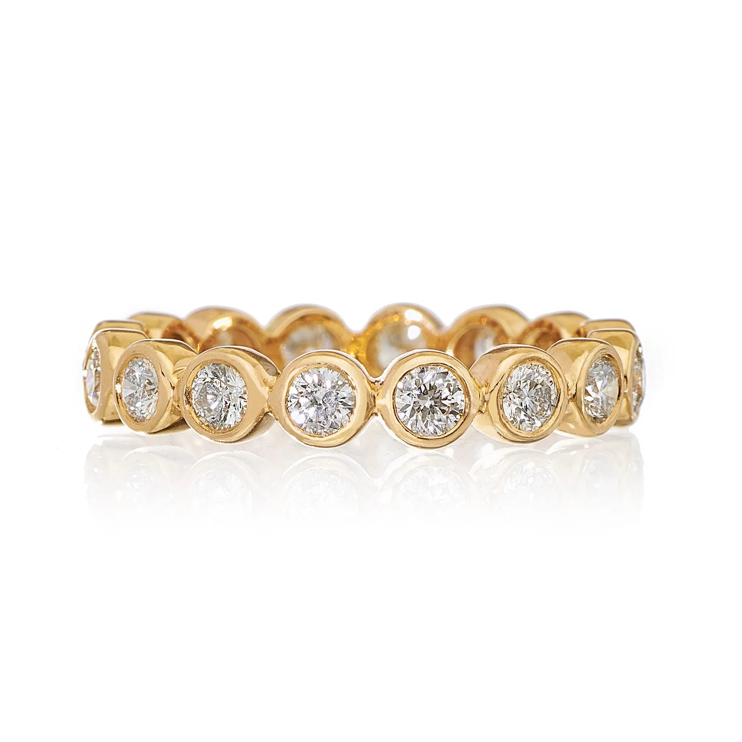 SETHI COUTURE 18K YELLOW GOLD DIAMOND BEZEL BAND