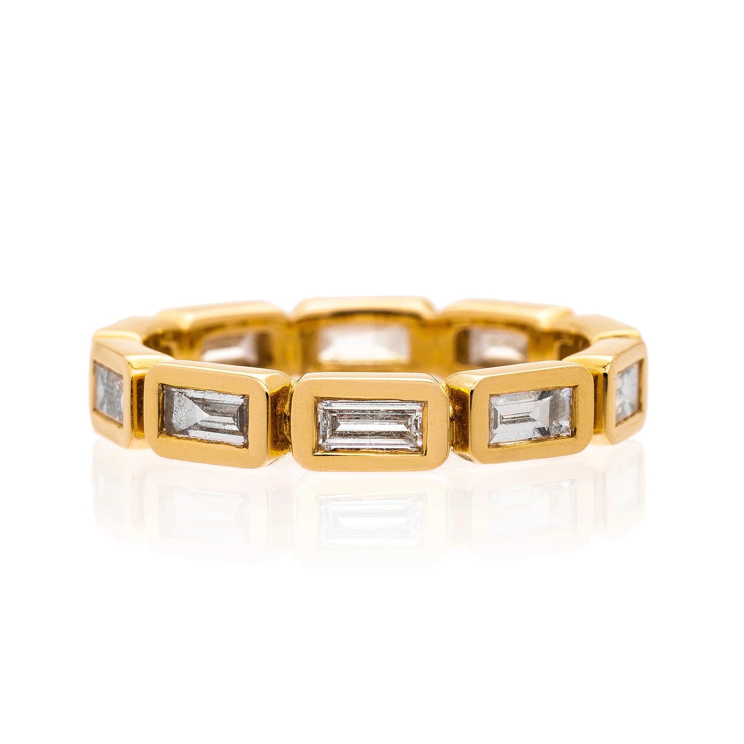 SETHI COUTURE 18K YELLOW GOLD SIMONE DIAMOND BAGUETTE BAND