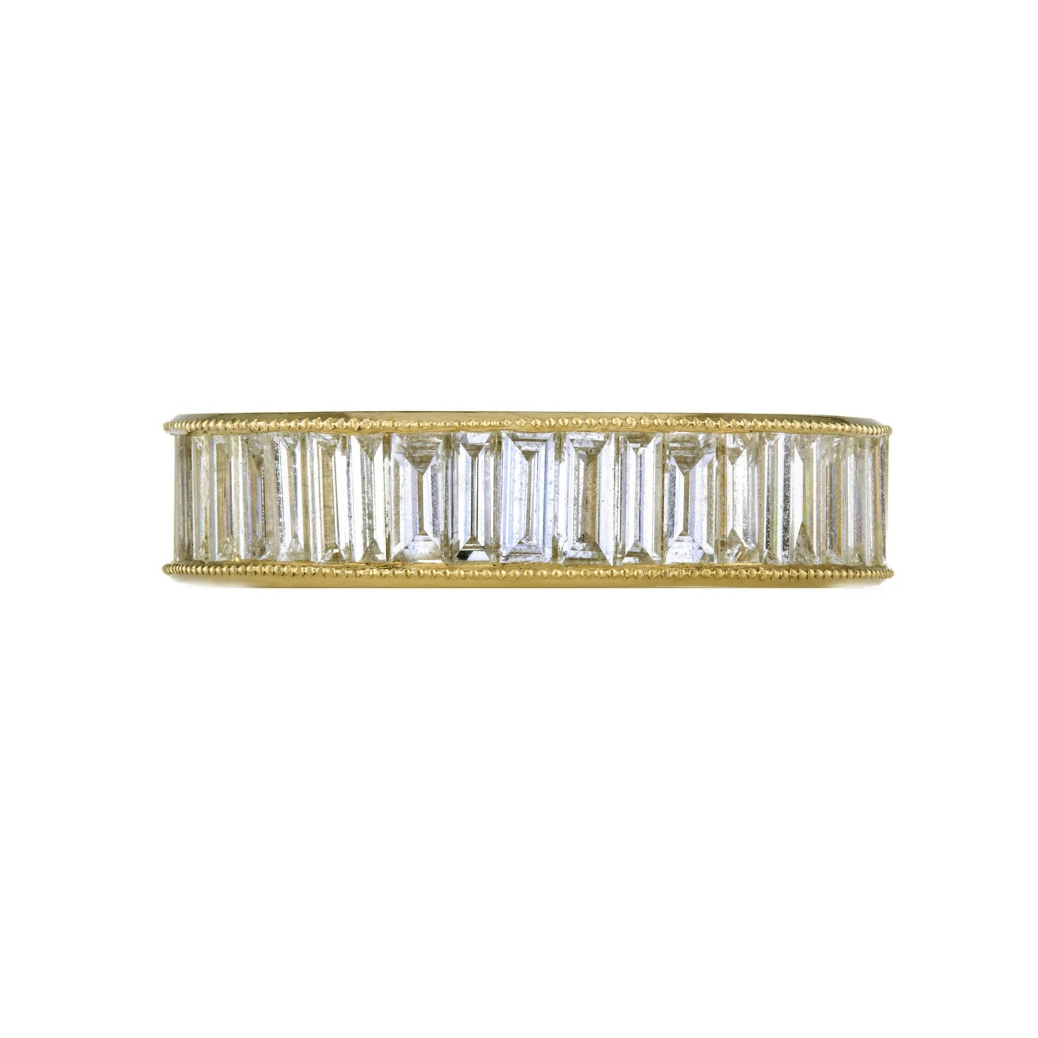 SETHI COUTURE 18K YELLOW GOLD HERITAGE DIAMOND BAGUETTE BAND