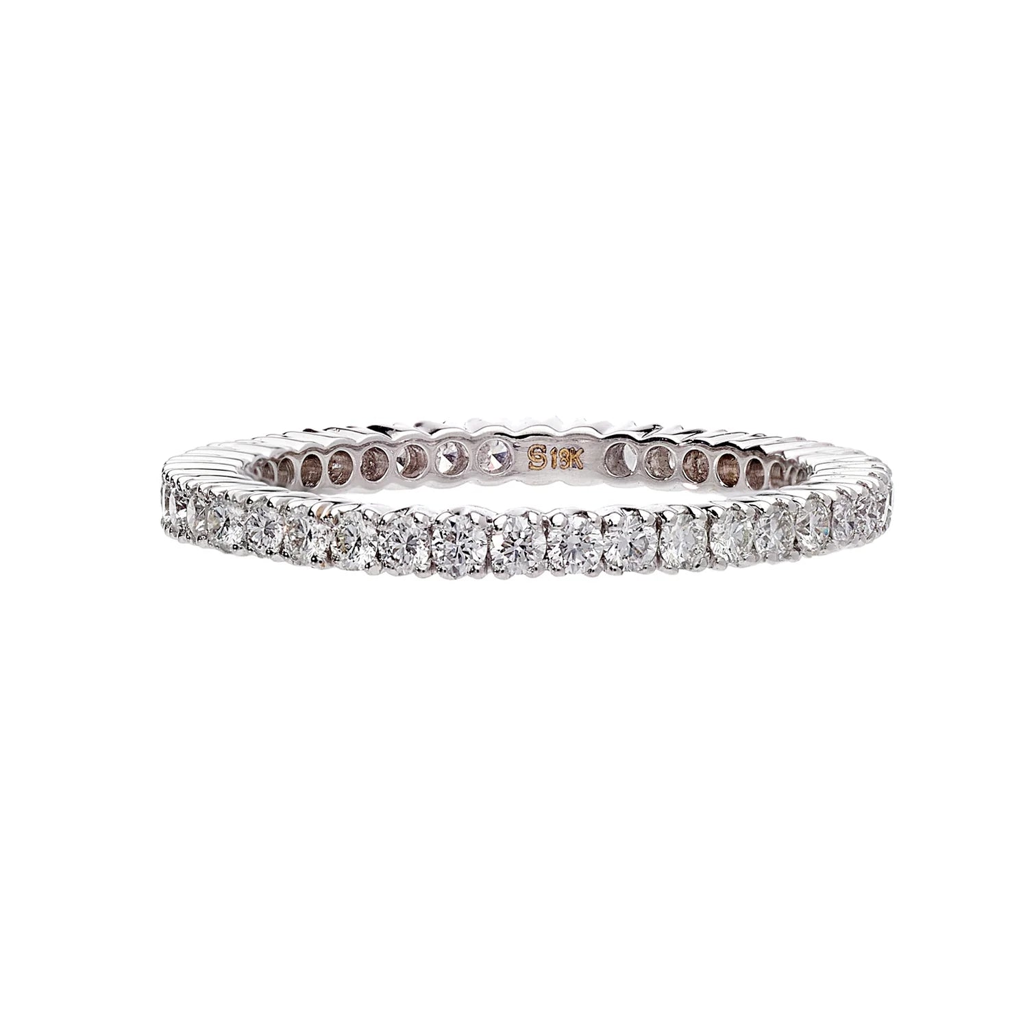 SETHI COUTURE 18K WHITE GOLD DIAMOND BAND