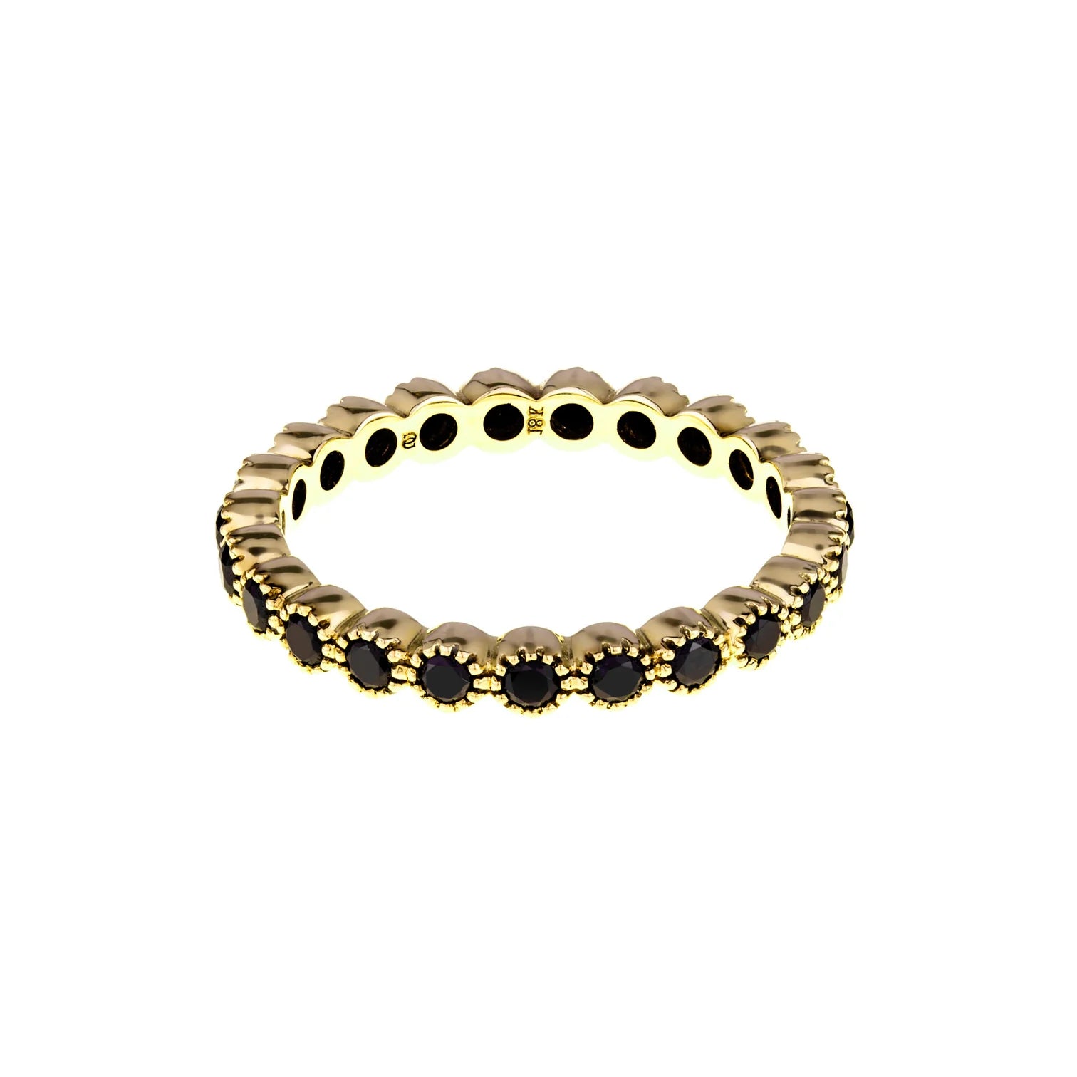 SETHI COUTURE 18K YELLOW GOLD BLACK DIAMOND BAND