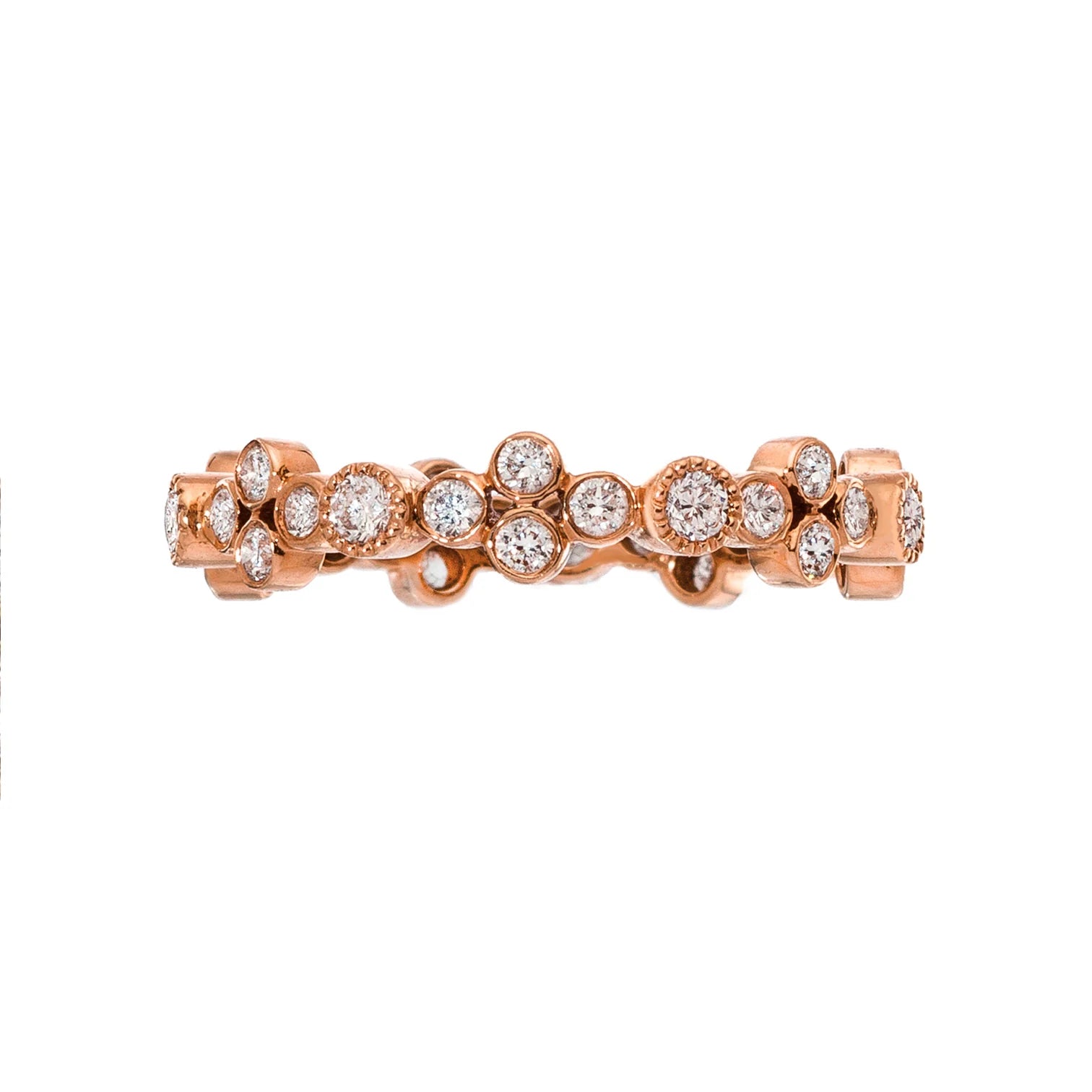 SETHI COUTURE 18K ROSE GOLD LACE DIAMOND BAND