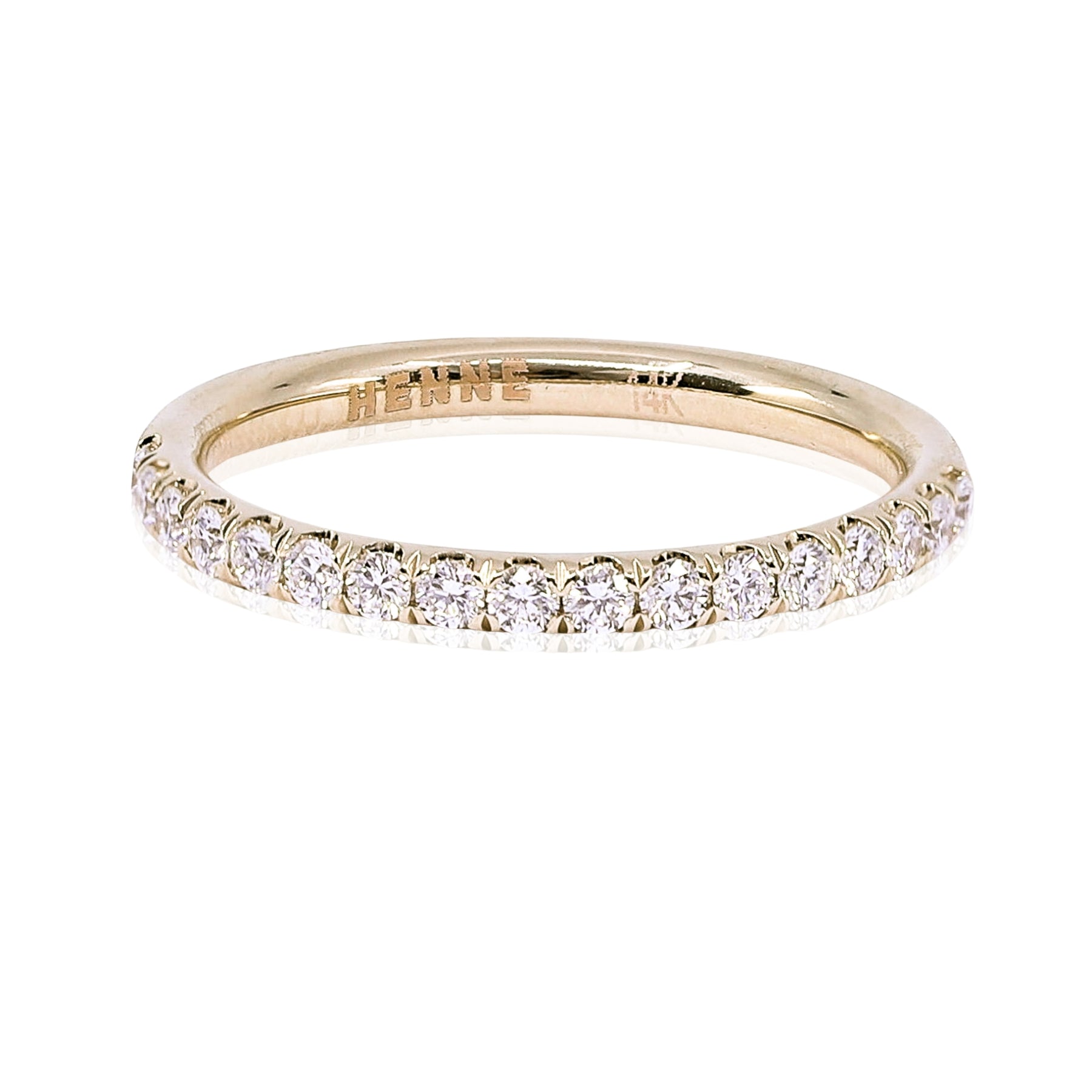 14K YELLOW GOLD DIAMOND WEDDING BAND - 0.33CTW