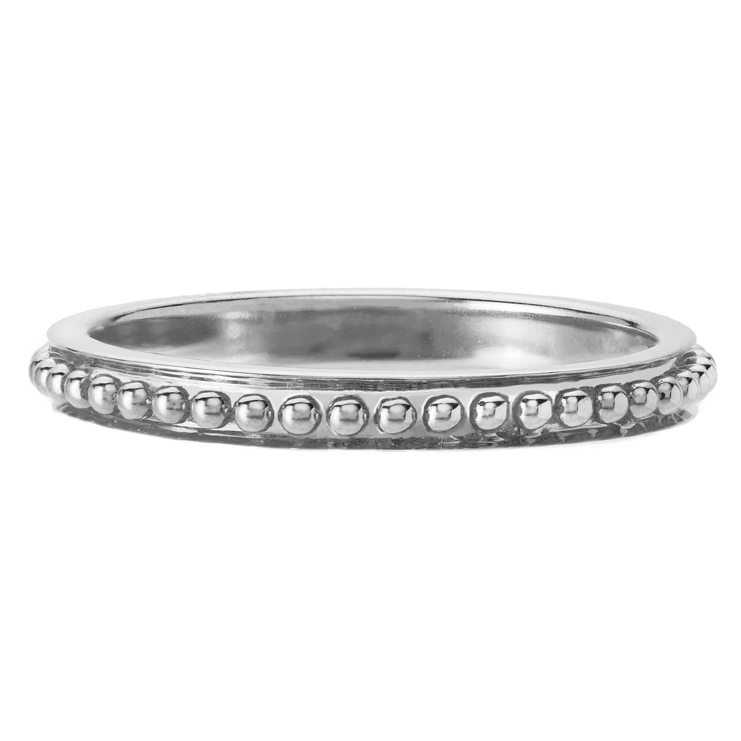 SETHI COUTURE 18K WHITE GOLD BEAD BAND