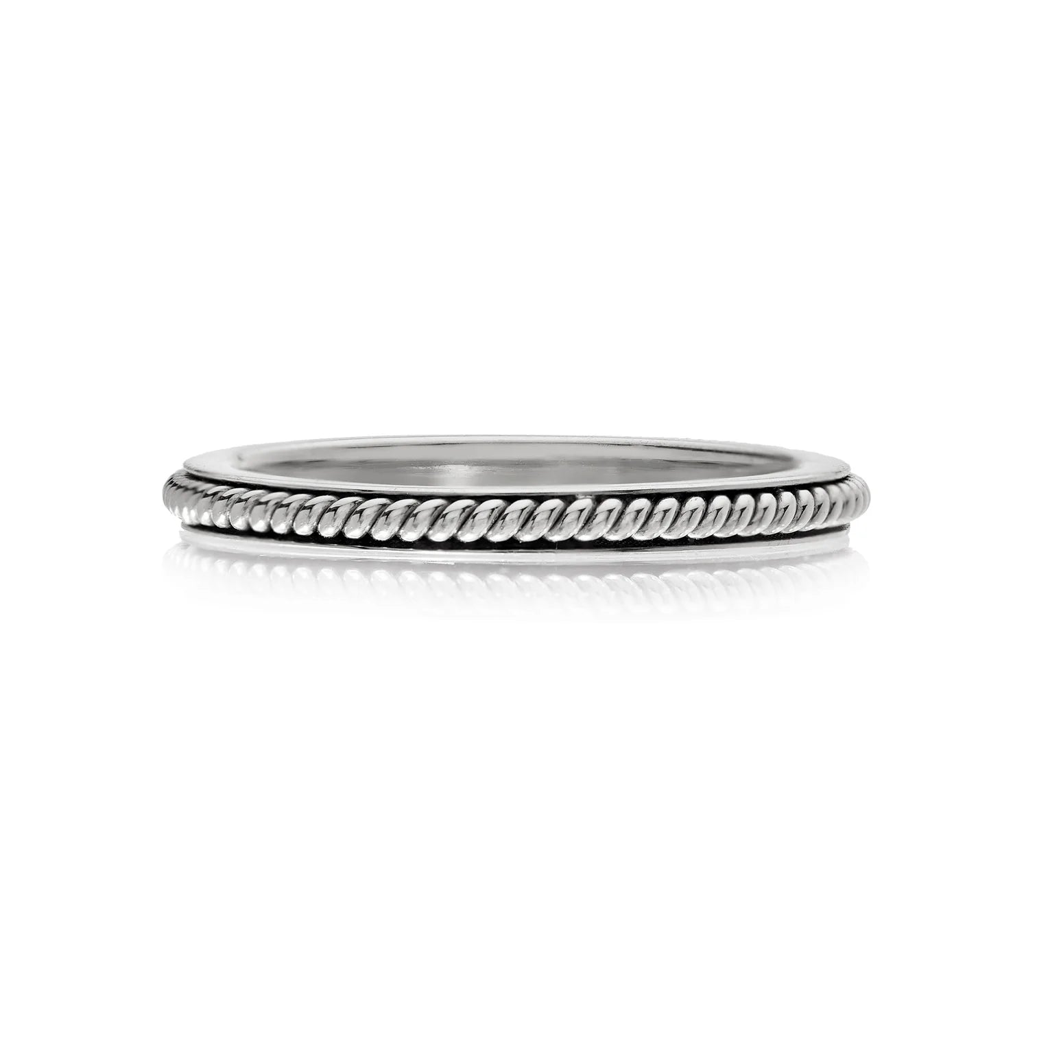 SETHI COUTURE 18K WHITE GOLD ROPE BAND