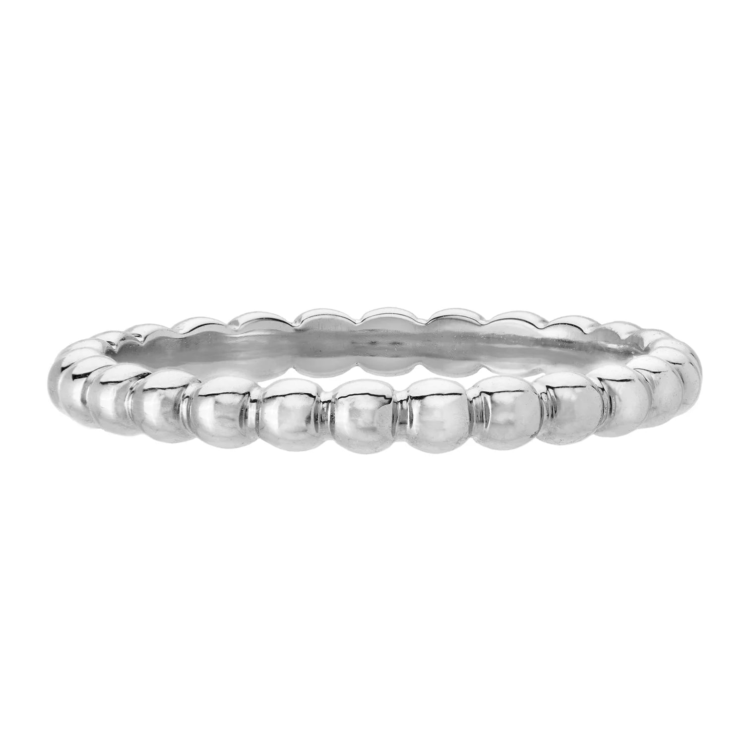 SETHI COUTURE 18K WHITE GOLD BEADED BAND