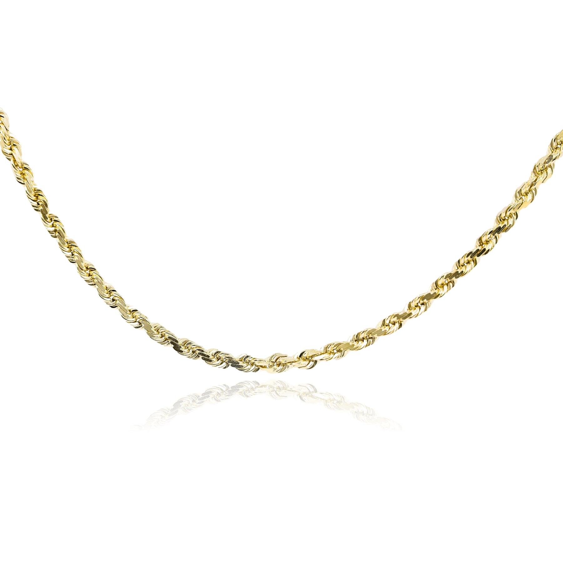 ESTATE 14K YELLOW GOLD 30-INCH ROPE CHAIN