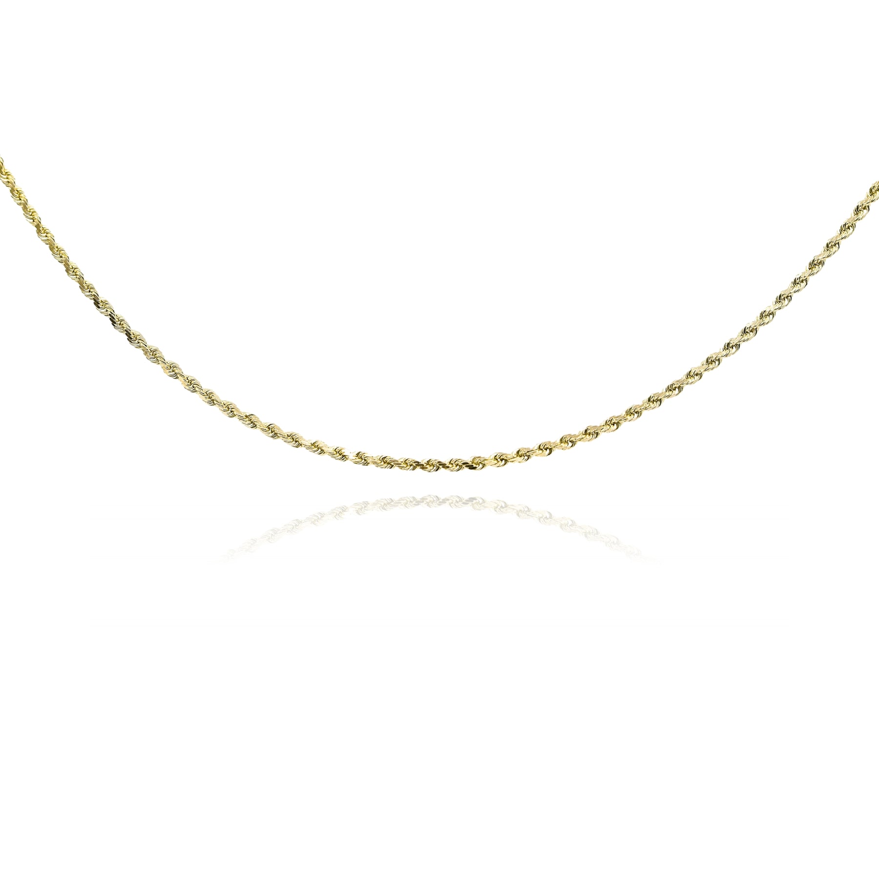 ESTATE 14K YELLOW GOLD ROPE CHAIN