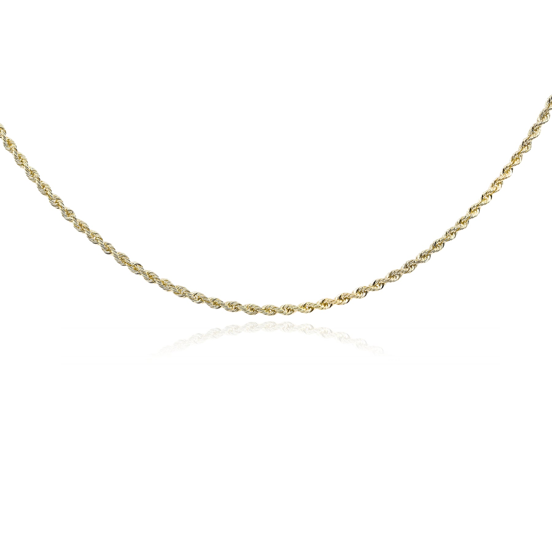 ESTATE 14K YELLOW GOLD SOLID ROPE CHAIN