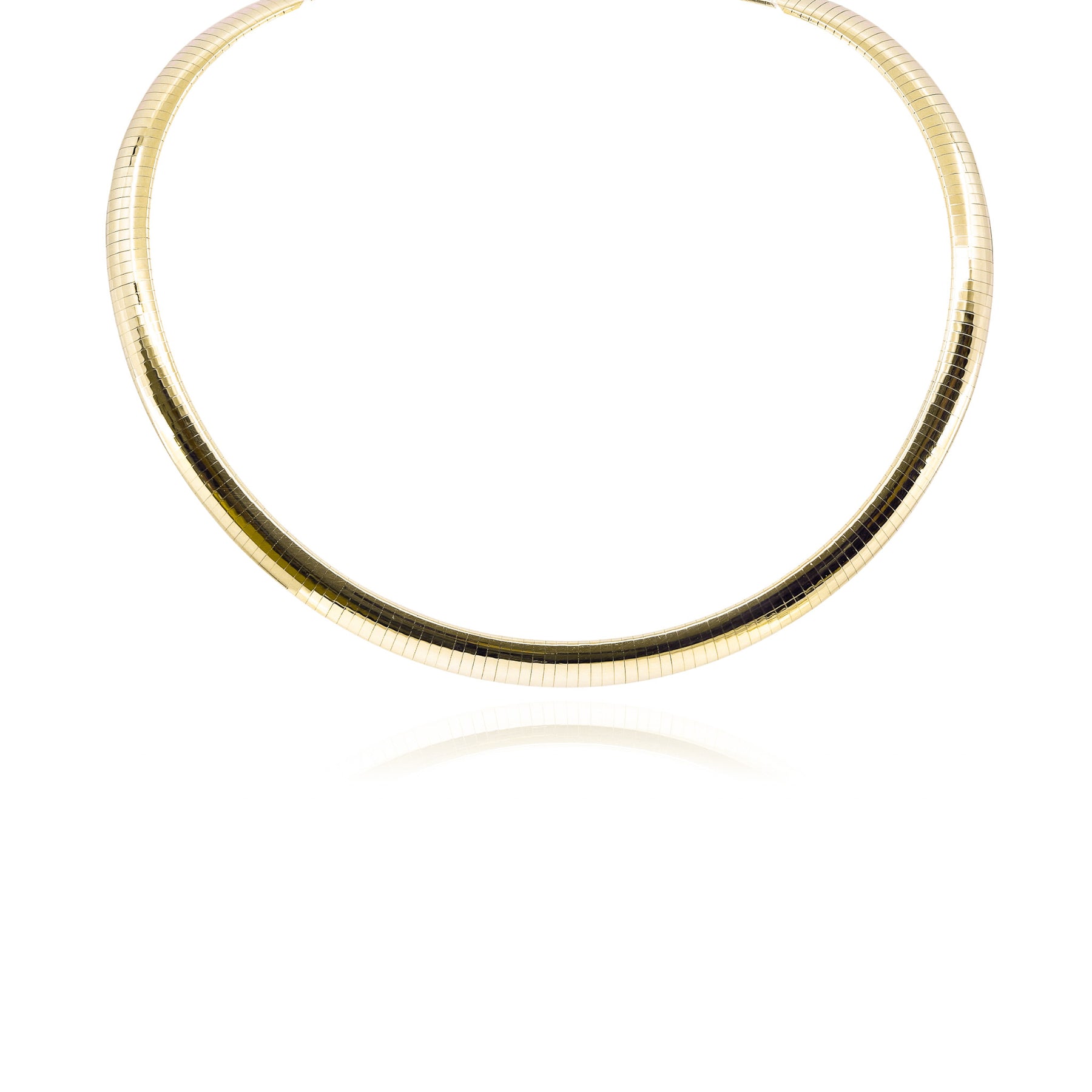 ESTATE 14K YELLOW GOLD BOMBAY OMEGA NECKLACE