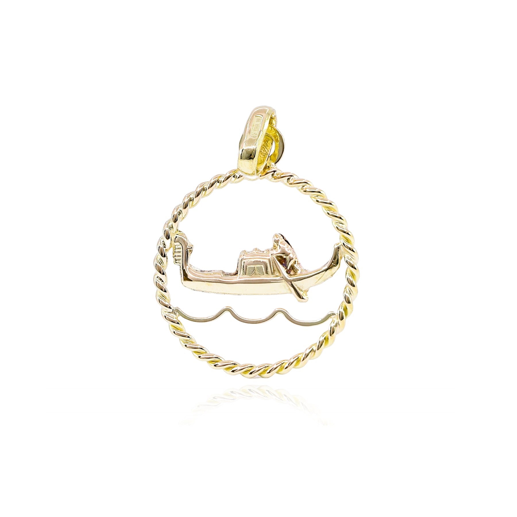 ESTATE 18K YELLOW GOLD GONDOLA CHARM