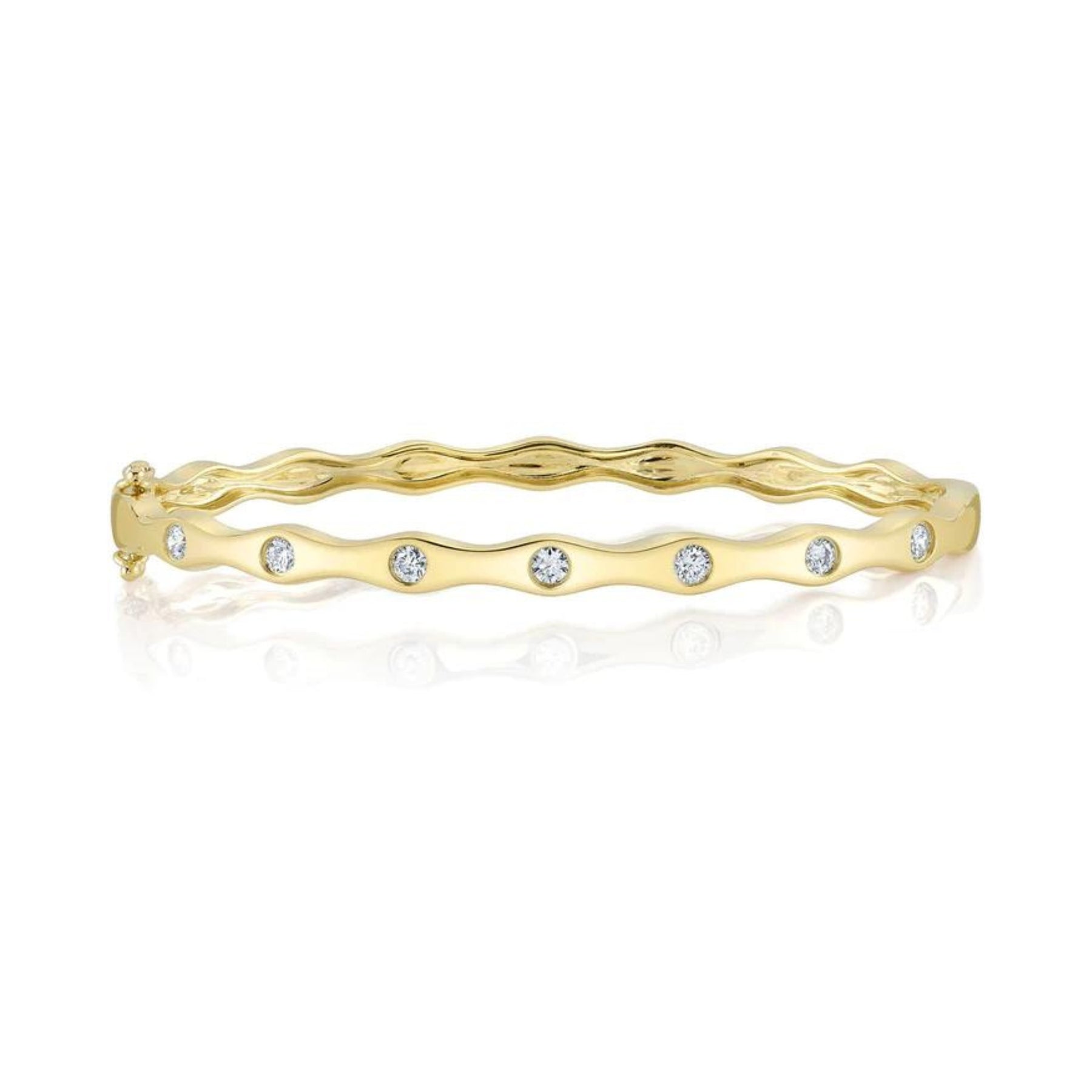 SHY CREATION DIAMOND BEZEL SET BANGLE - 0.45CTW