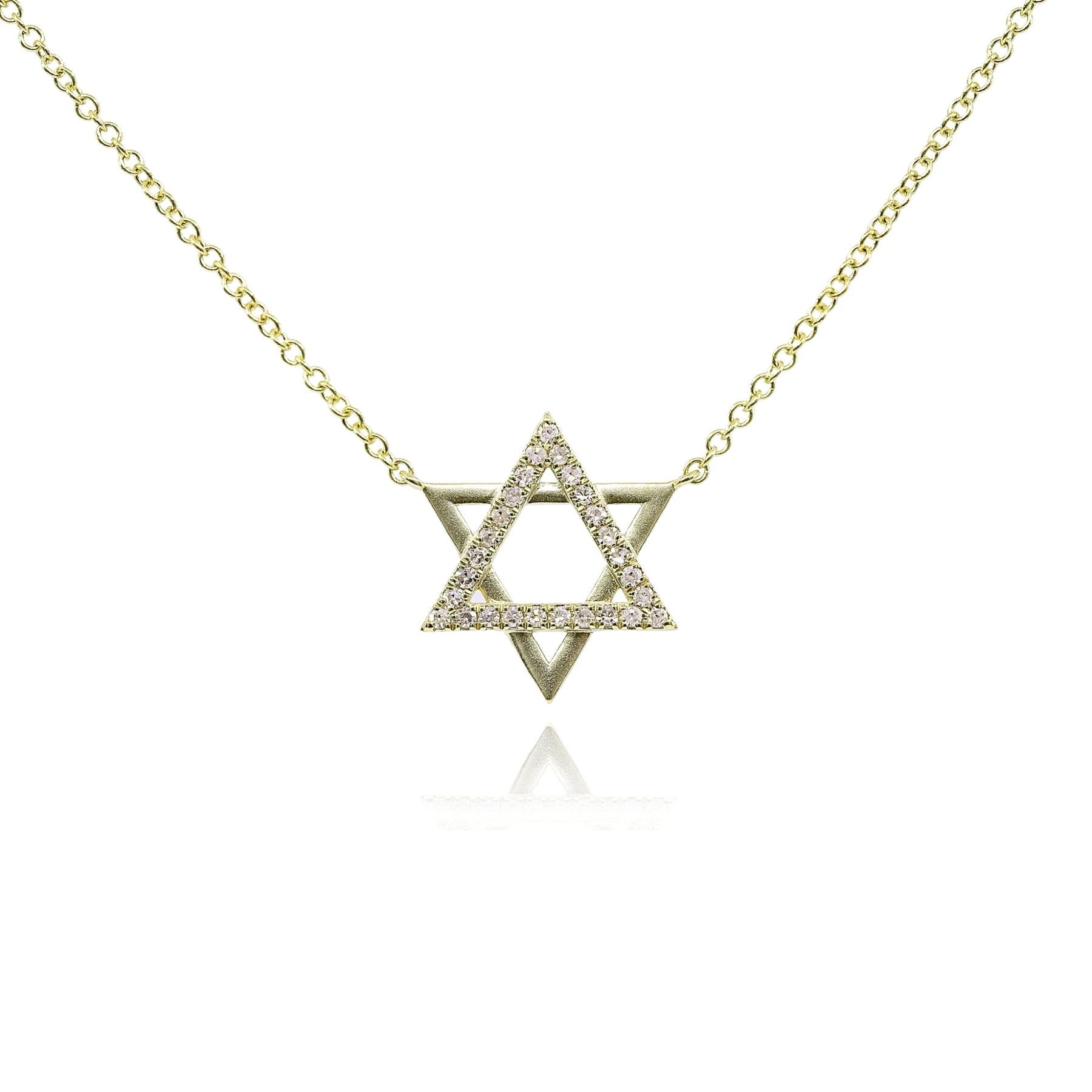 MEIRA T 14K YELLOW GOLD DIAMOND STAR OF DAVID NECKLACE - 0.10CTW