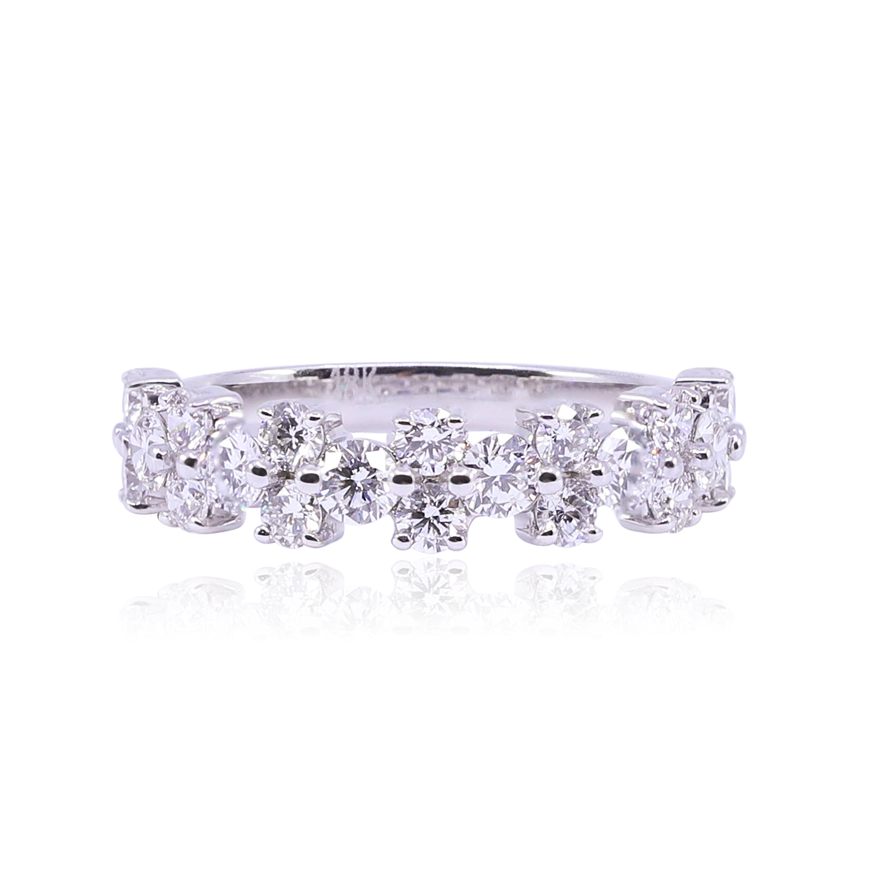 18K WHITE GOLD DIAMOND RING - 1.25CTW