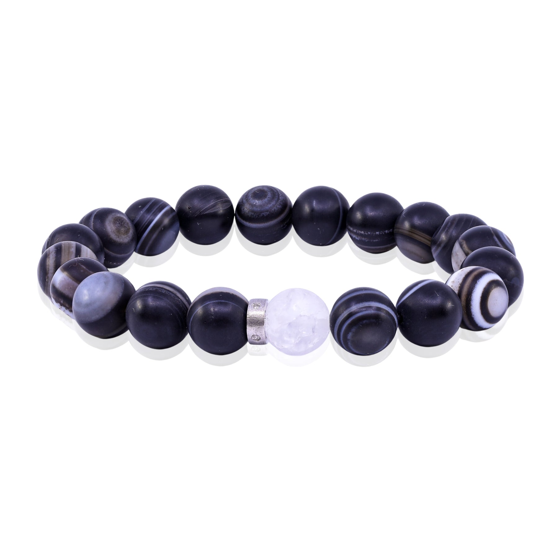 EXCLUSIVELY NINA AGATE STRETCH BRACELET