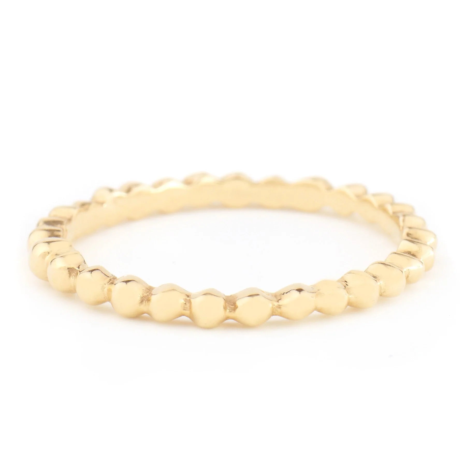 ANNE SPORTUN 18K YELLOW GOLD POLISHED SEED BAND, 6.5