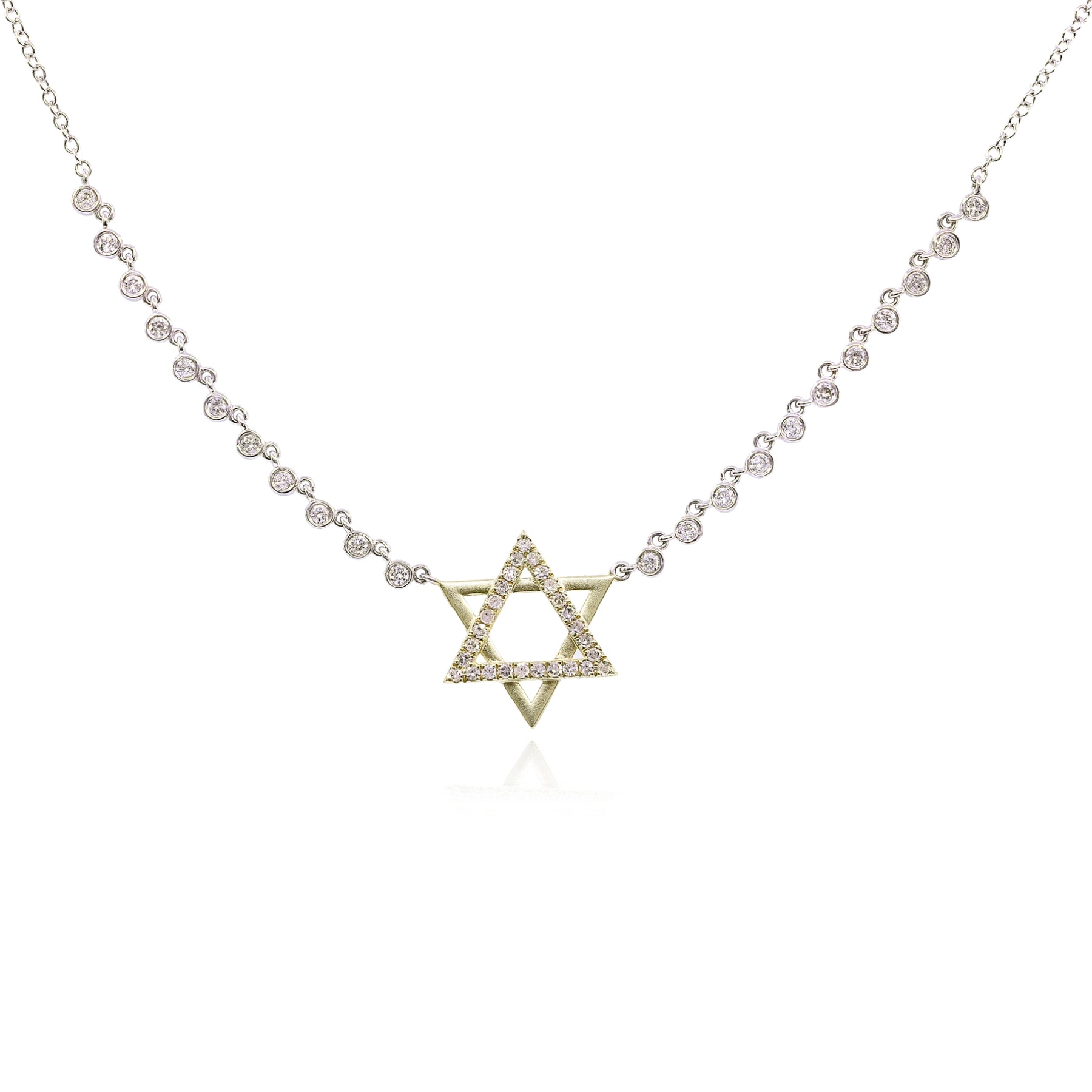 MEIRA T 14K YELLOW GOLD DIAMOND STAR OF DAVID NECKLACE - 0.30CTW