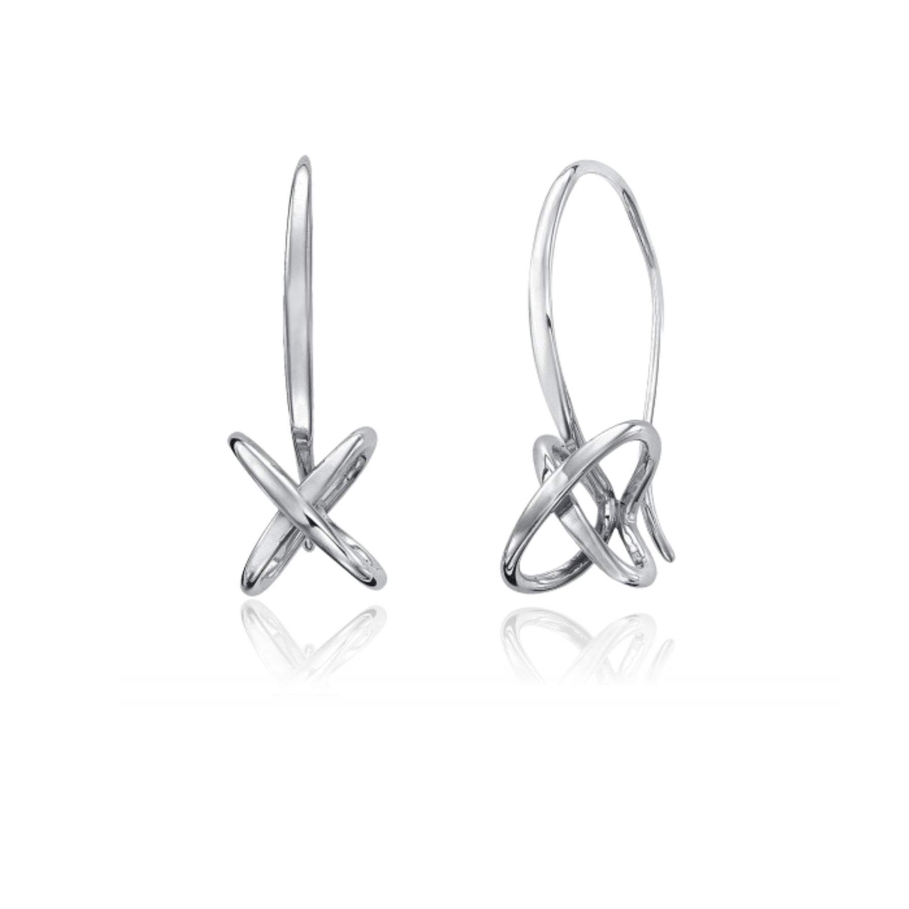 ED LEVIN STERLING SILVER KISS EARRINGS