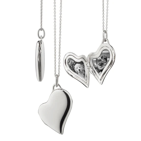 MONICA RICH KOSANN STERLING SILVER HEART LOCKET