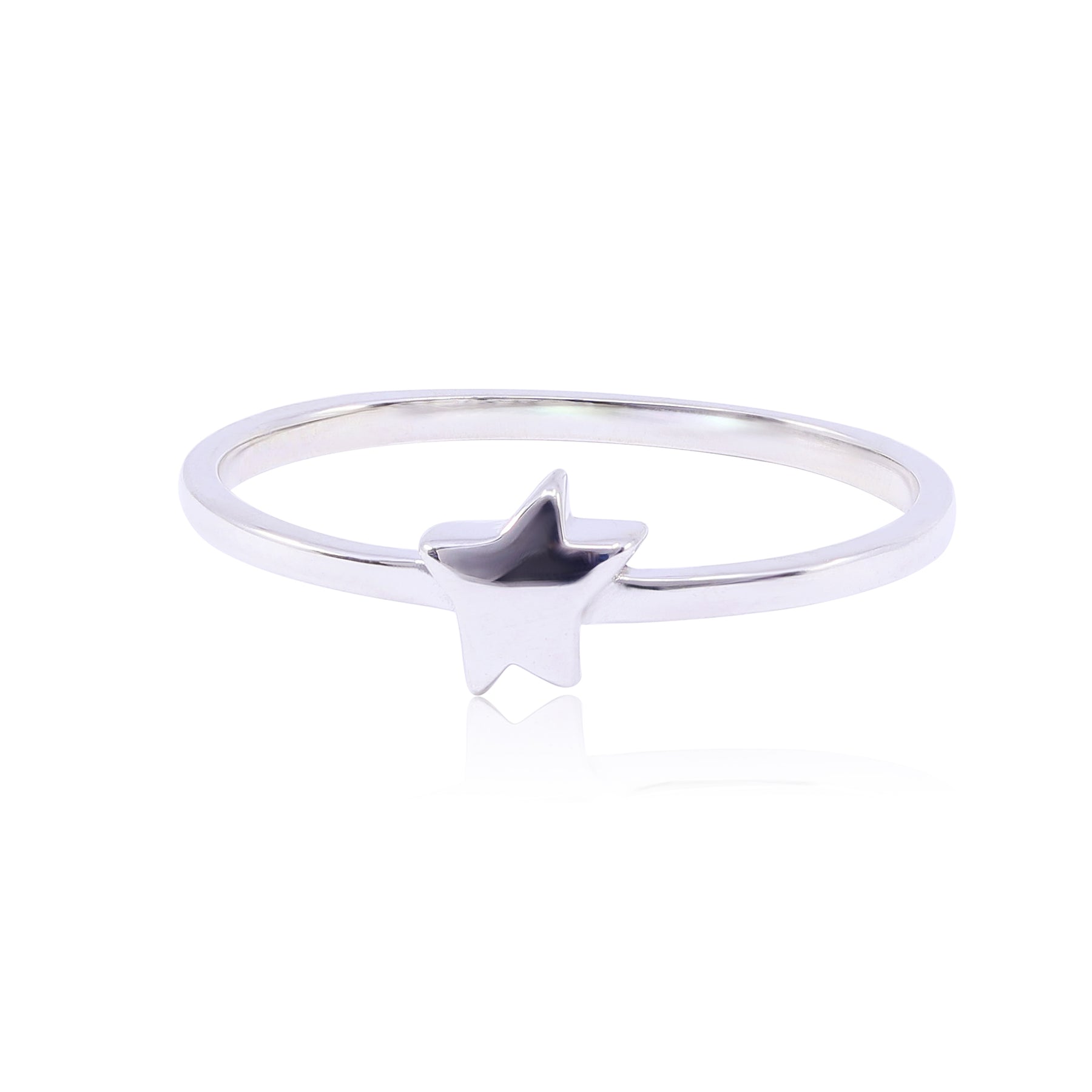 STERLING SILVER MINI STAR RING