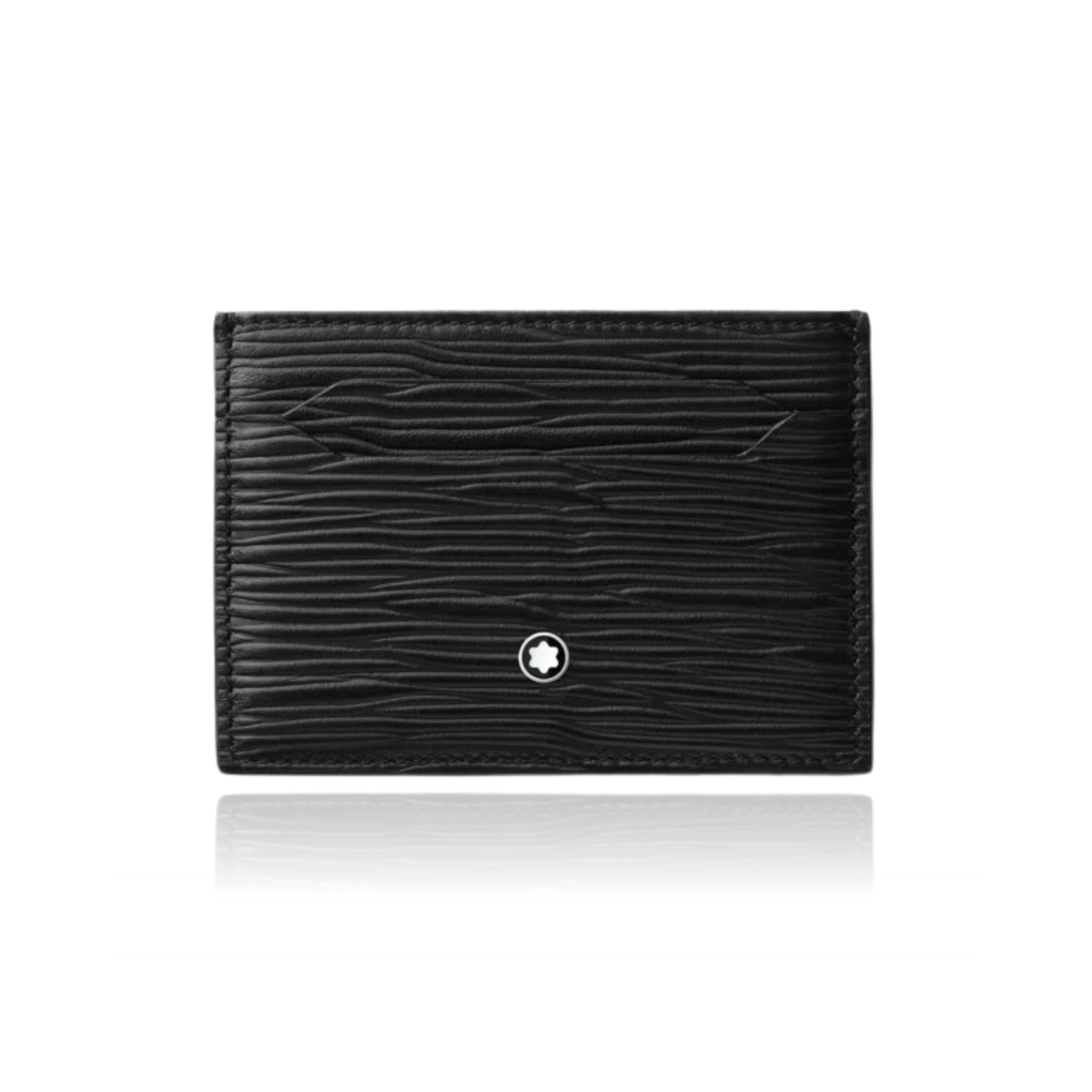 MONT BLANC MEISTERSTUCK BLACK LEATHER CARD HOLDER