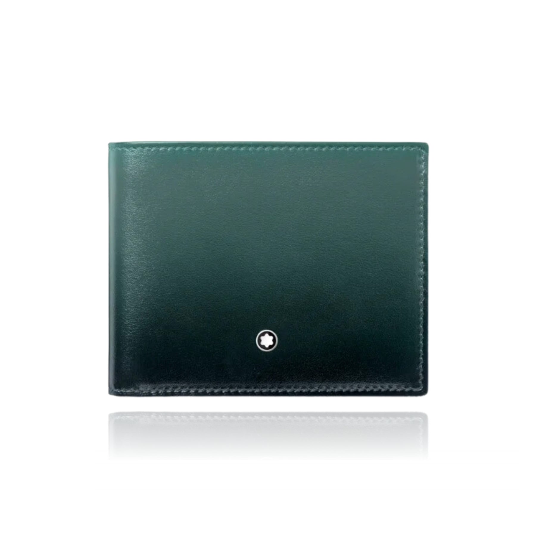 MONT BLANC MEISTERSTUCK BRITISH GREEN LEATHER WALLET 6CC