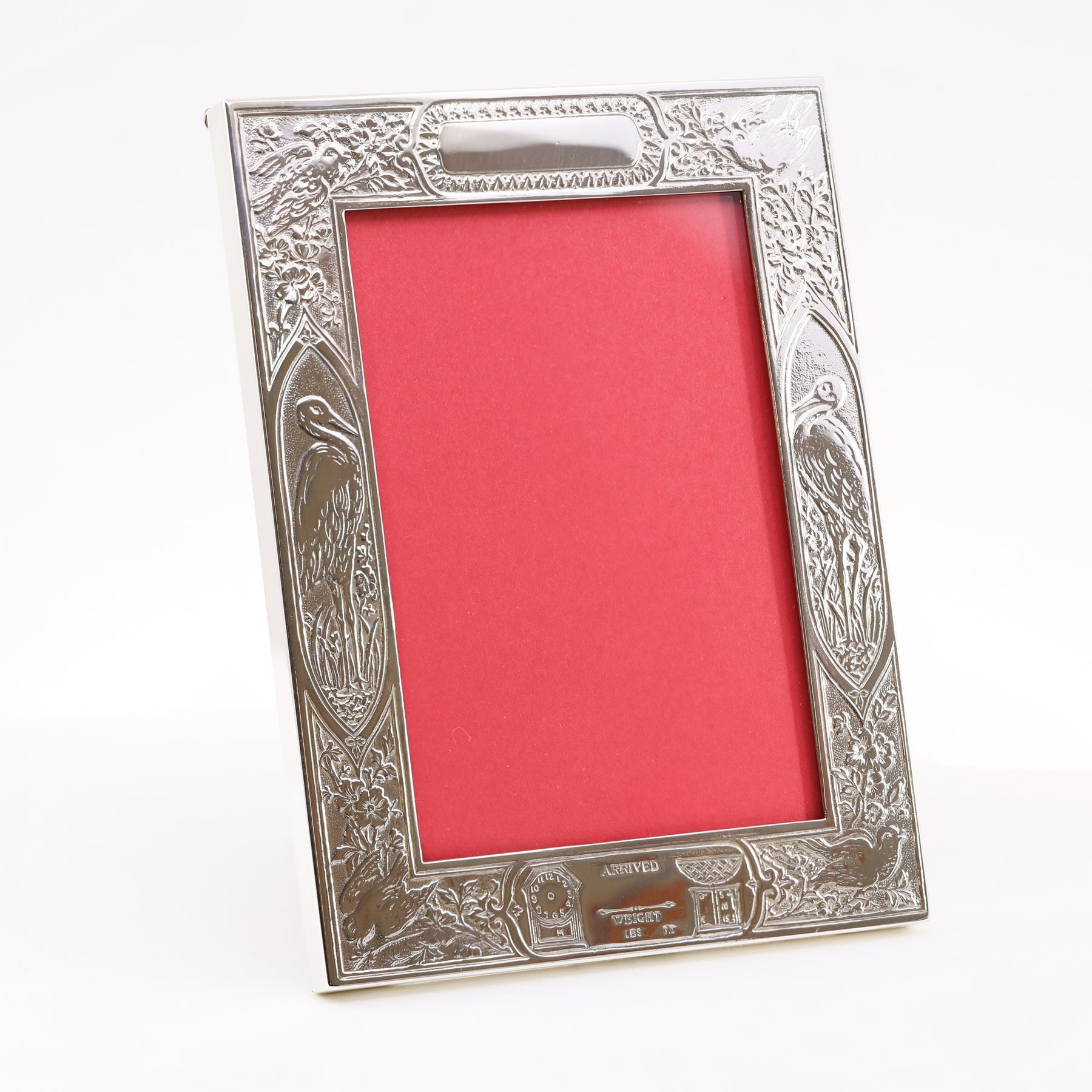 STERLING SILVER BIRTH RECORD FRAME