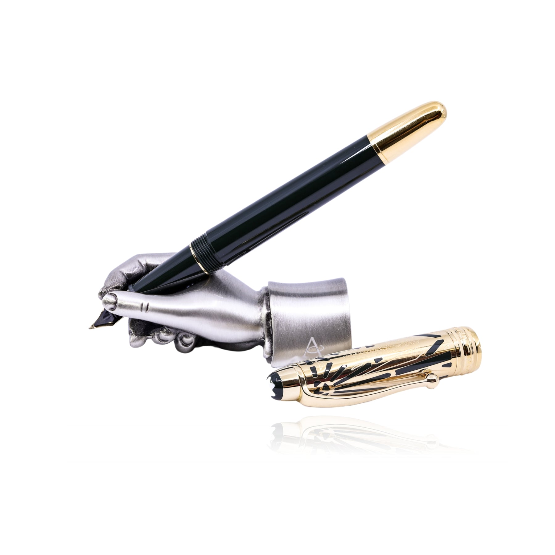 MONT BLANC MEISTERSTUCK THE ORIGIN COLLECTION DOUE GREEN FOUNTAIN PEN