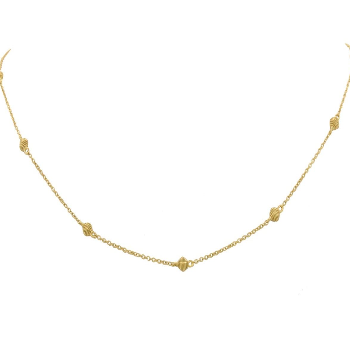 Sloane Street 18K Yellow Gold Chain With Strie Cushion Detail