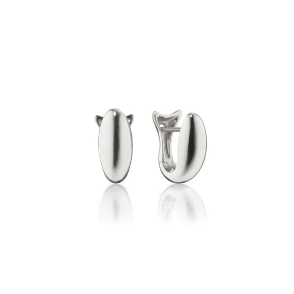 MONICA RICH KOSANN STERLING SILVER FISH HOOP EARRINGS