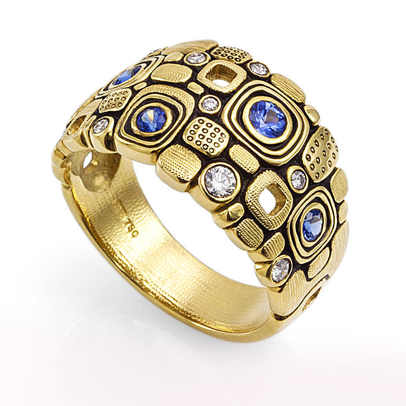 ALEX SEPKUS 18K YELLOW GOLD &