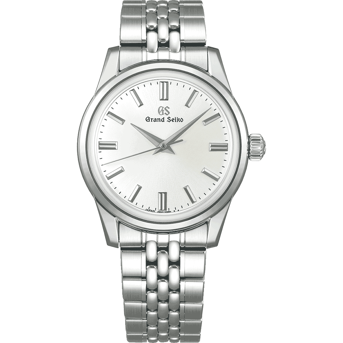 GRAND SEIKO ELEGANCE COLLECTION 37MM MANUAL WIND WATCH WITH SILVER STICK DIAL, SBGW305