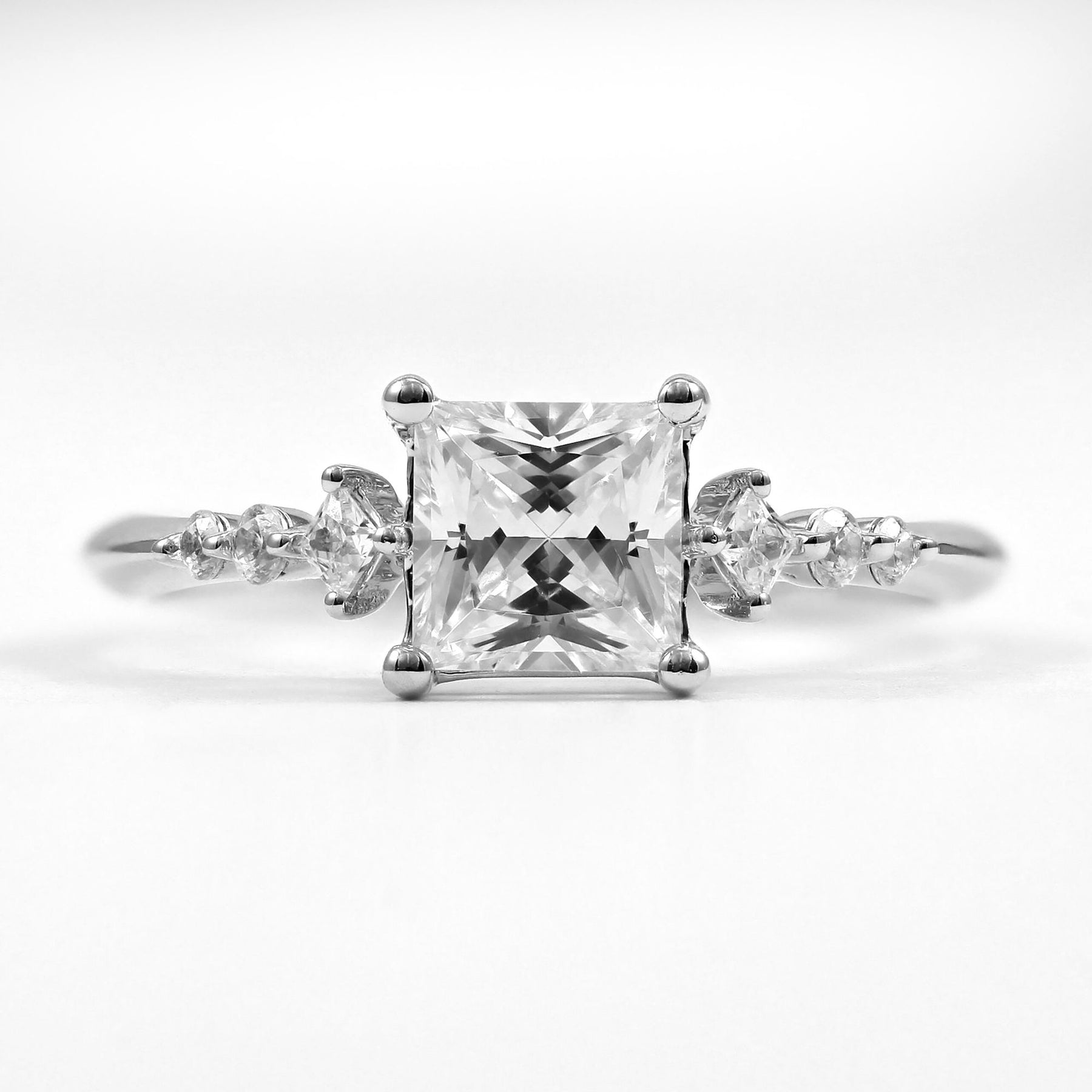 DIAMOND ENGAGEMENT RING MOUNTING BY CLASSIQUE CREATIONS 0.14CTW