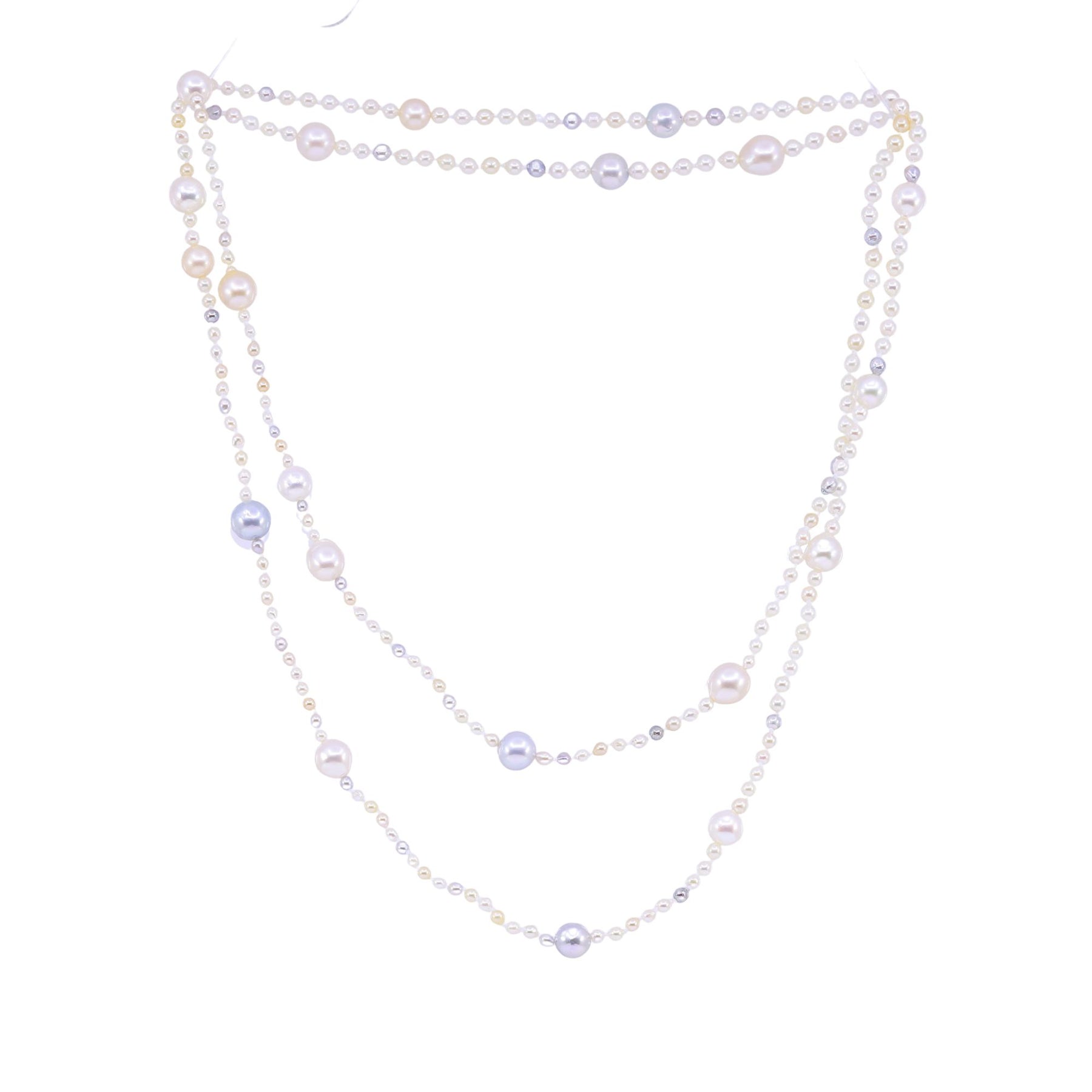 35-INCH BAROQUE AKOYA PEARL ENDLESS NECKLACE