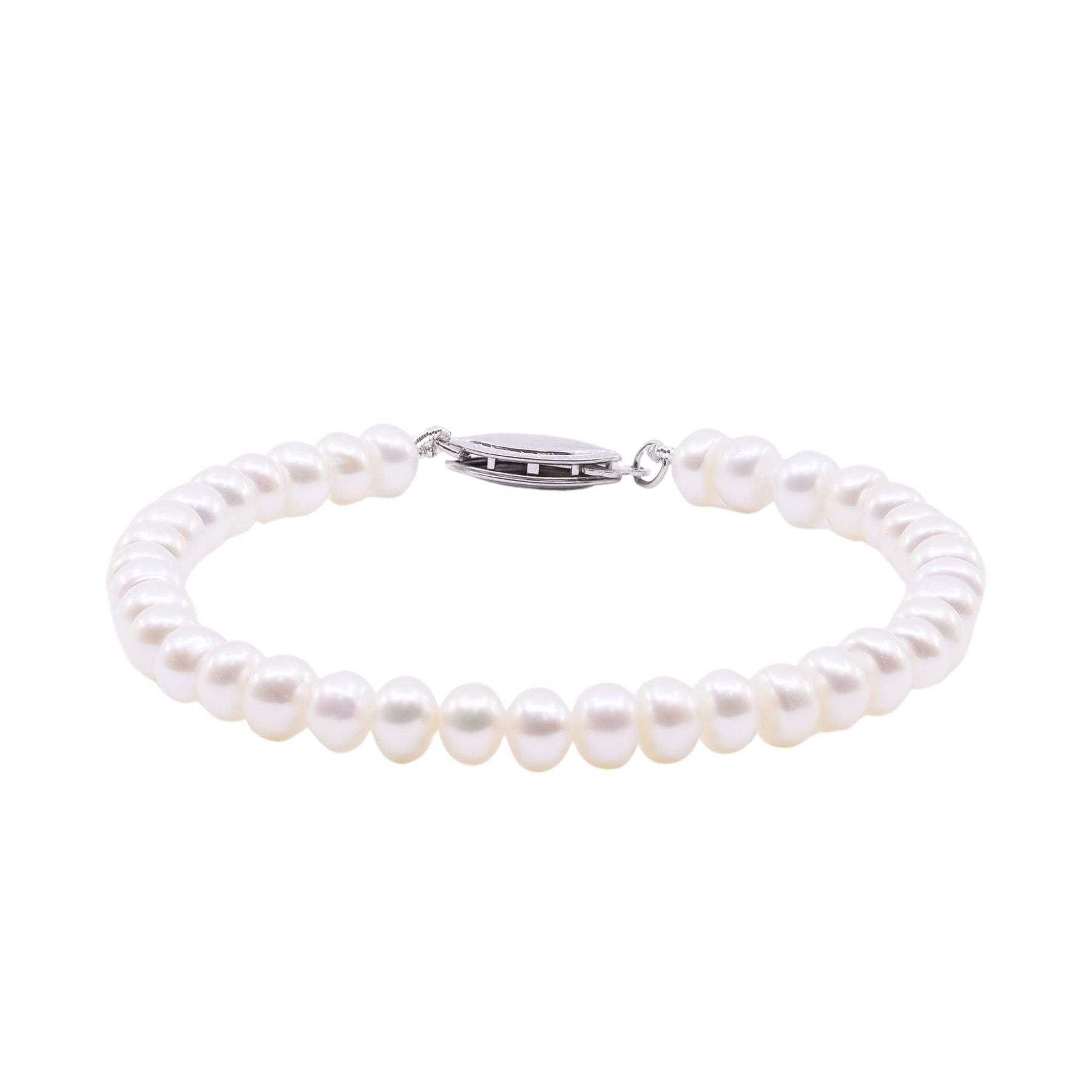 6-INCH 4.5-5MM CULTURED PEARL BRACELET WITH 14K WHITE GOLD CLASP