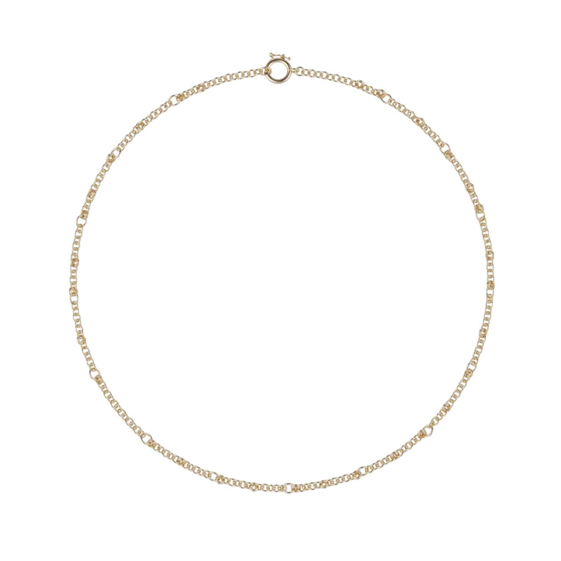 SPINELLI KILCOLLIN 18K YELLOW GOLD 16-INCH GRAVITY CHAIN NECKLACE