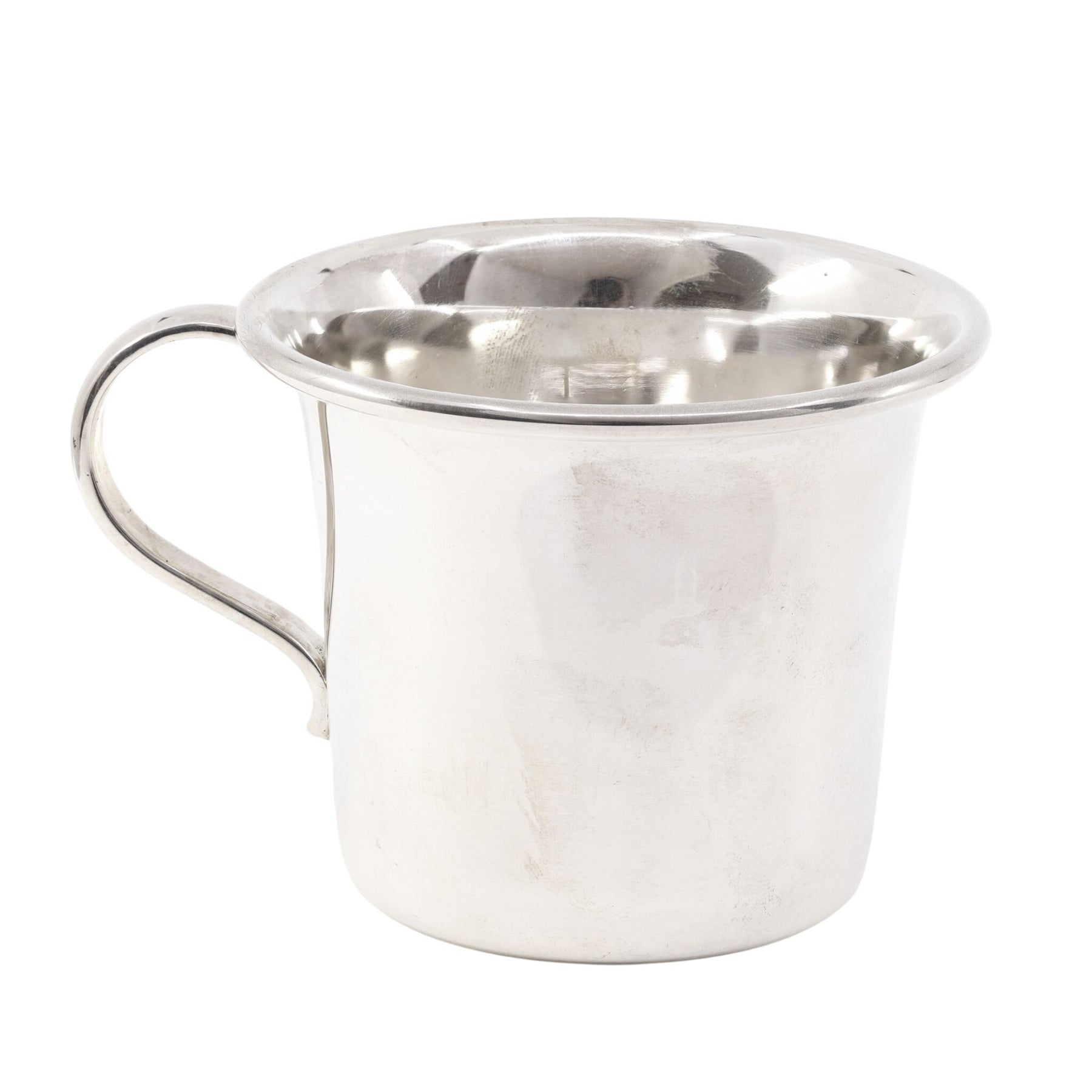 STERLING SILVER 6OZ BABY CUP WITH LARGE HANDLE