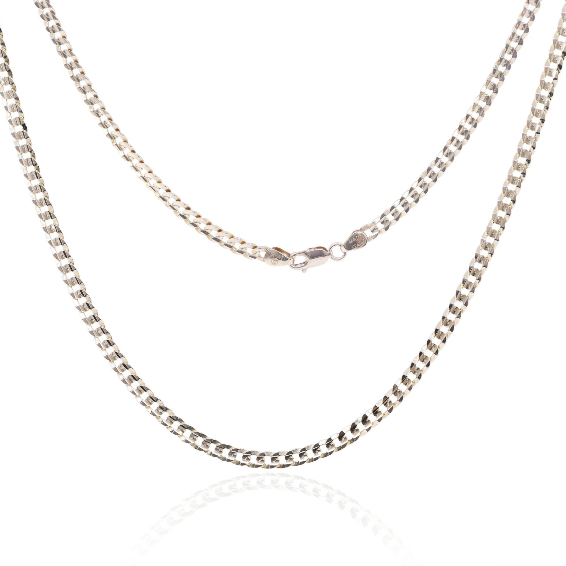 ESTATE 14K YELLOW GOLD 30 INCH FLAT CABLE CHAIN