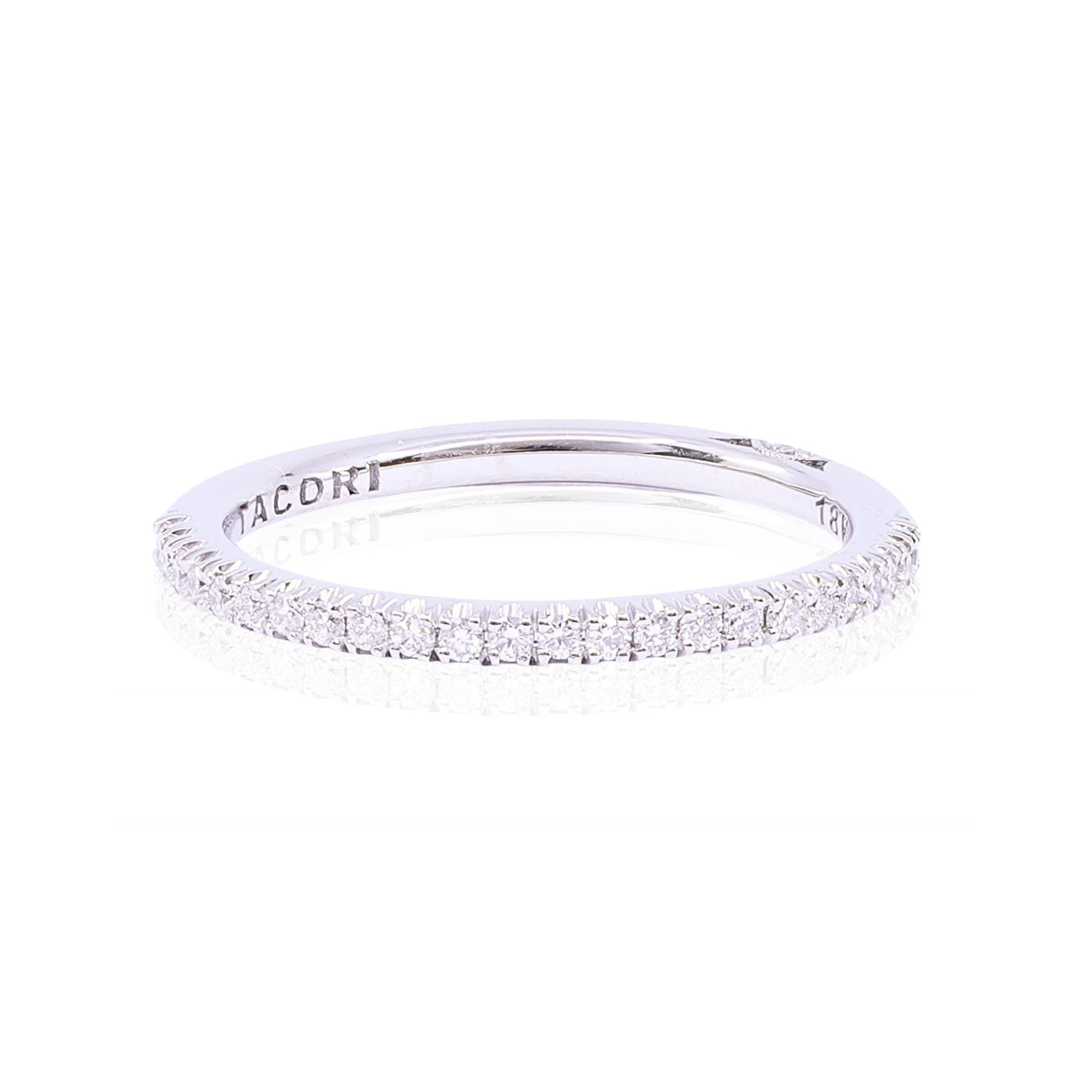 SIMPLY TACORI 18K WHITE GOLD DIAMOND WEDDING BAND