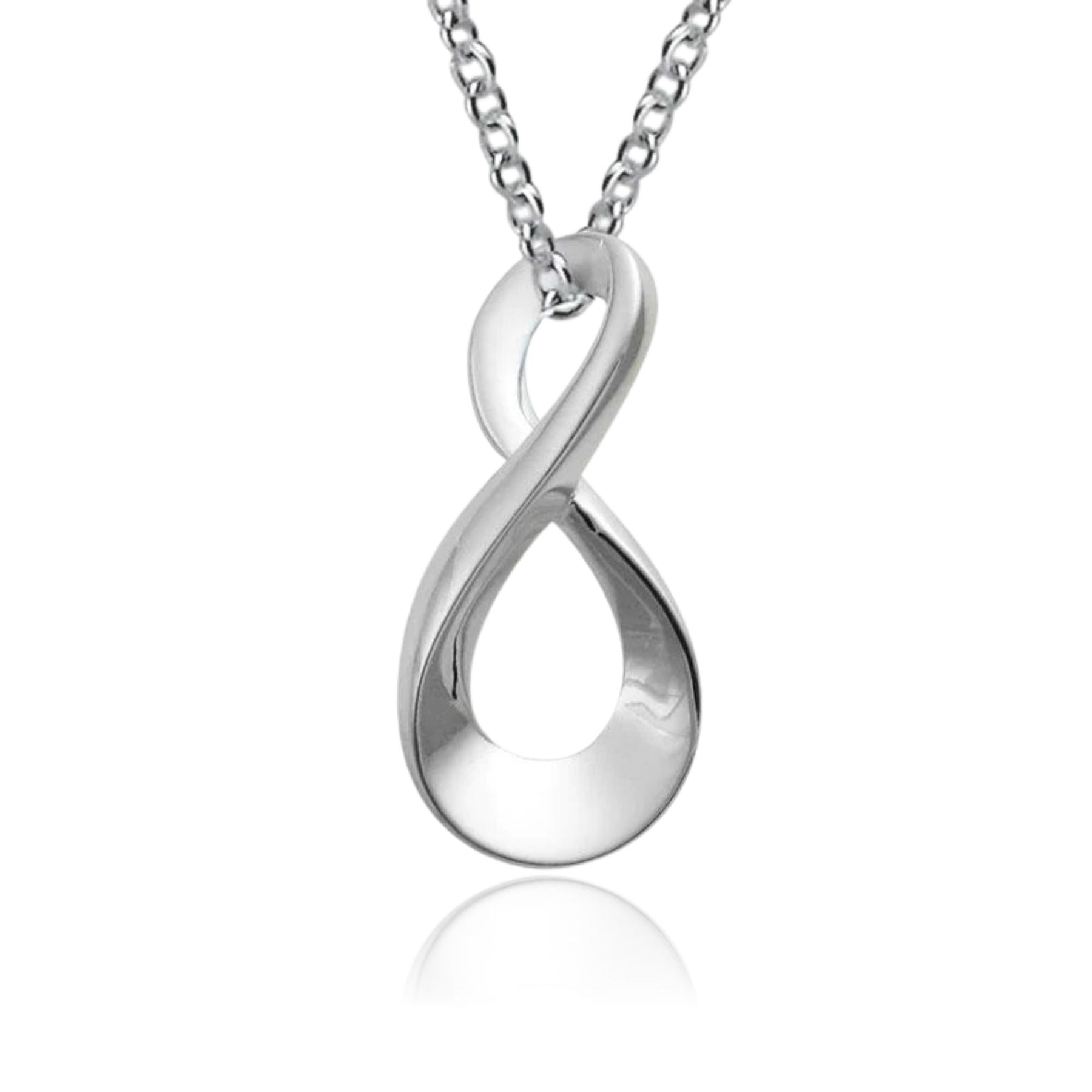 STERLING SILVER FIGURE 8 NECKLACE