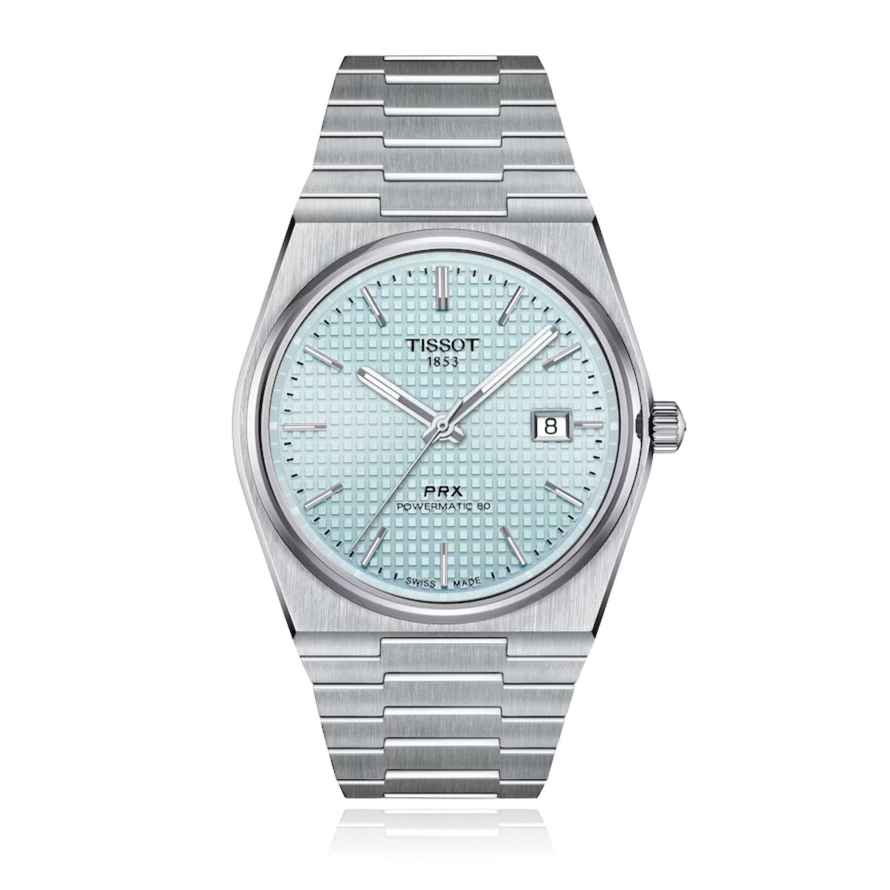 TISSOT PRX POWERMATIC 80 AUTOMATIC 35MM LIGHT BLUE DIAL