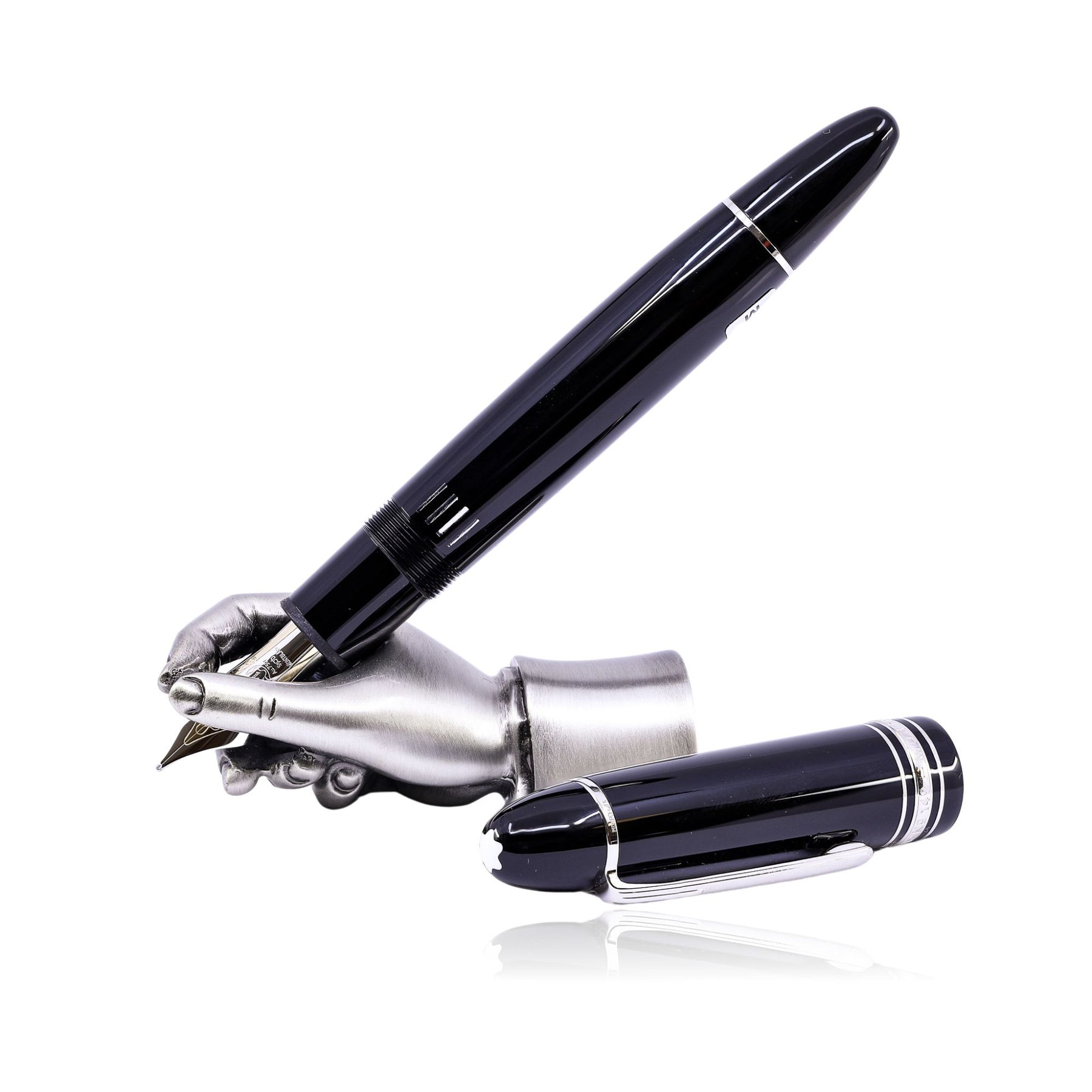 MONT BLANC MEISTERSTUCK 149 PLATINUM COATED FOUNTAIN PEN